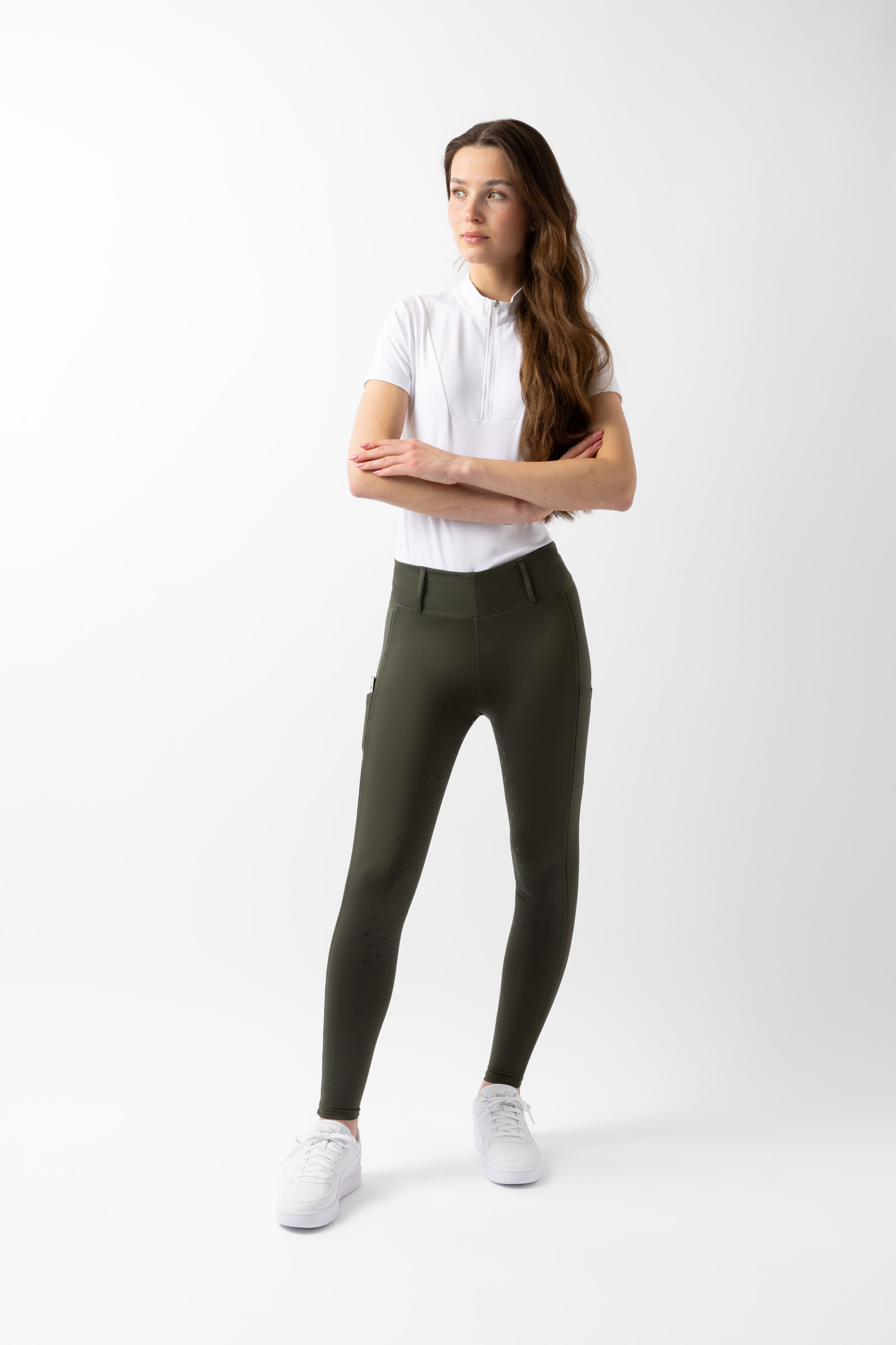 Horze Young Rider Aya Damen Reitleggings mit hohem Bund