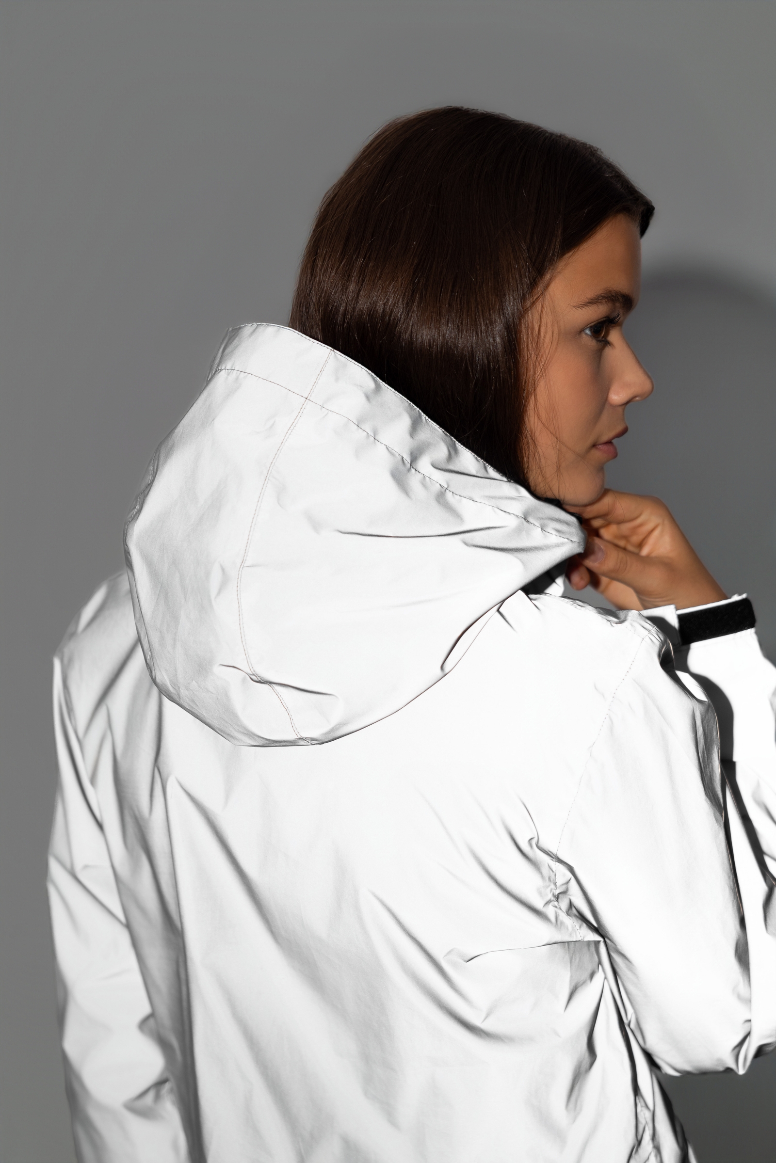 Horze Damen reflektierender Regenmantel