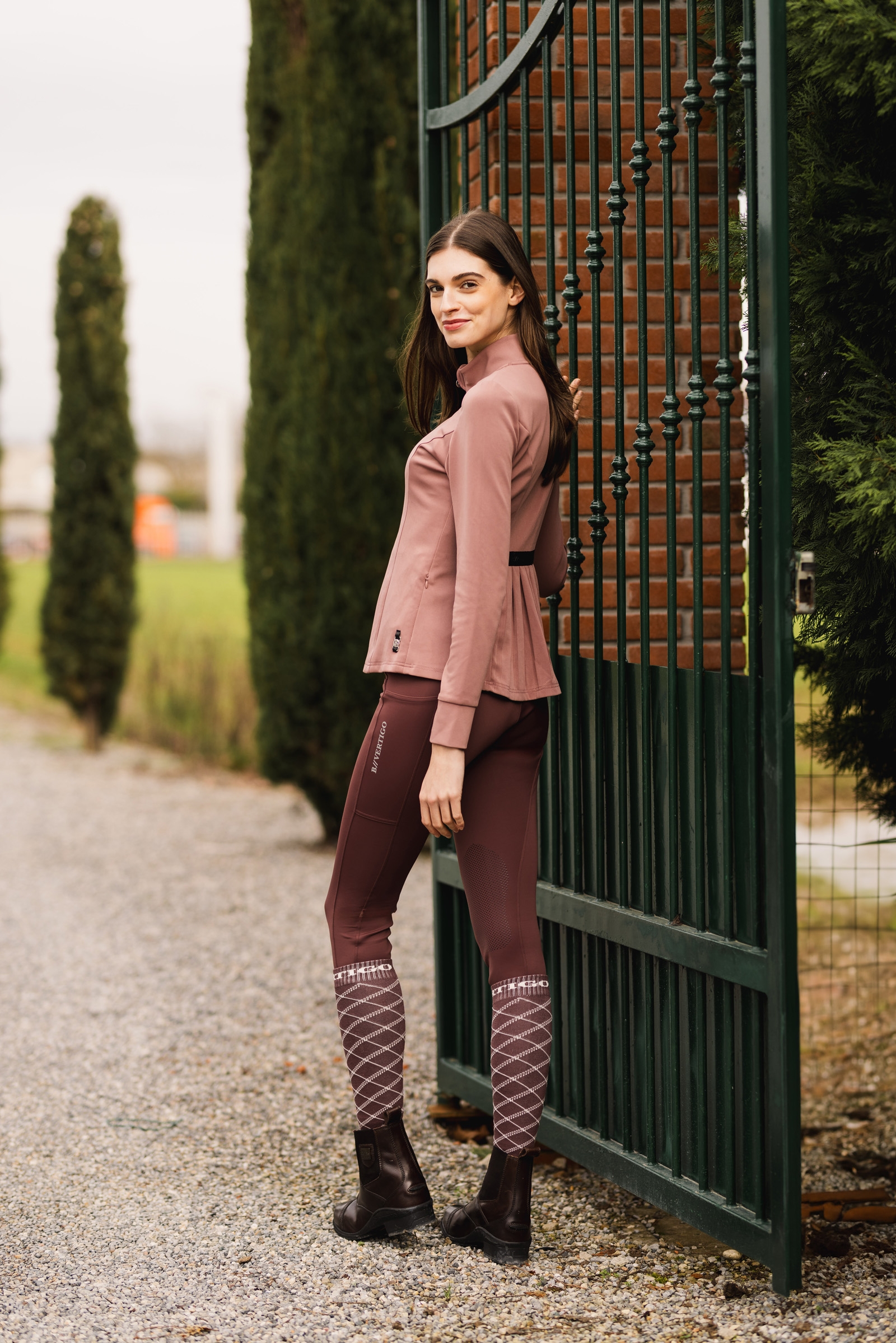 B Vertigo Elea Damen Kniebesatz Reithose