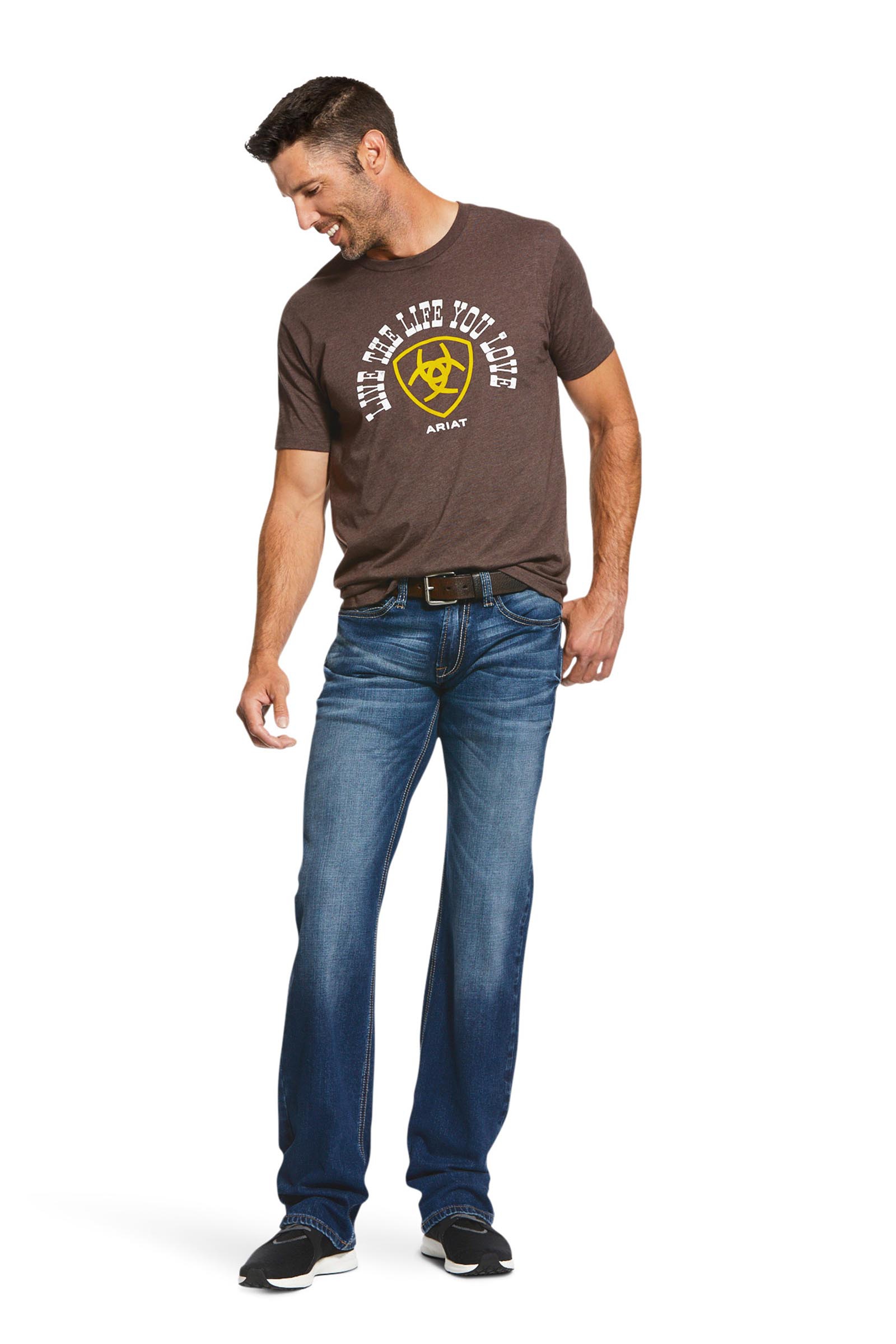 Ariat Nassau M7 Rocker Herren Jeans mit geradem Bein