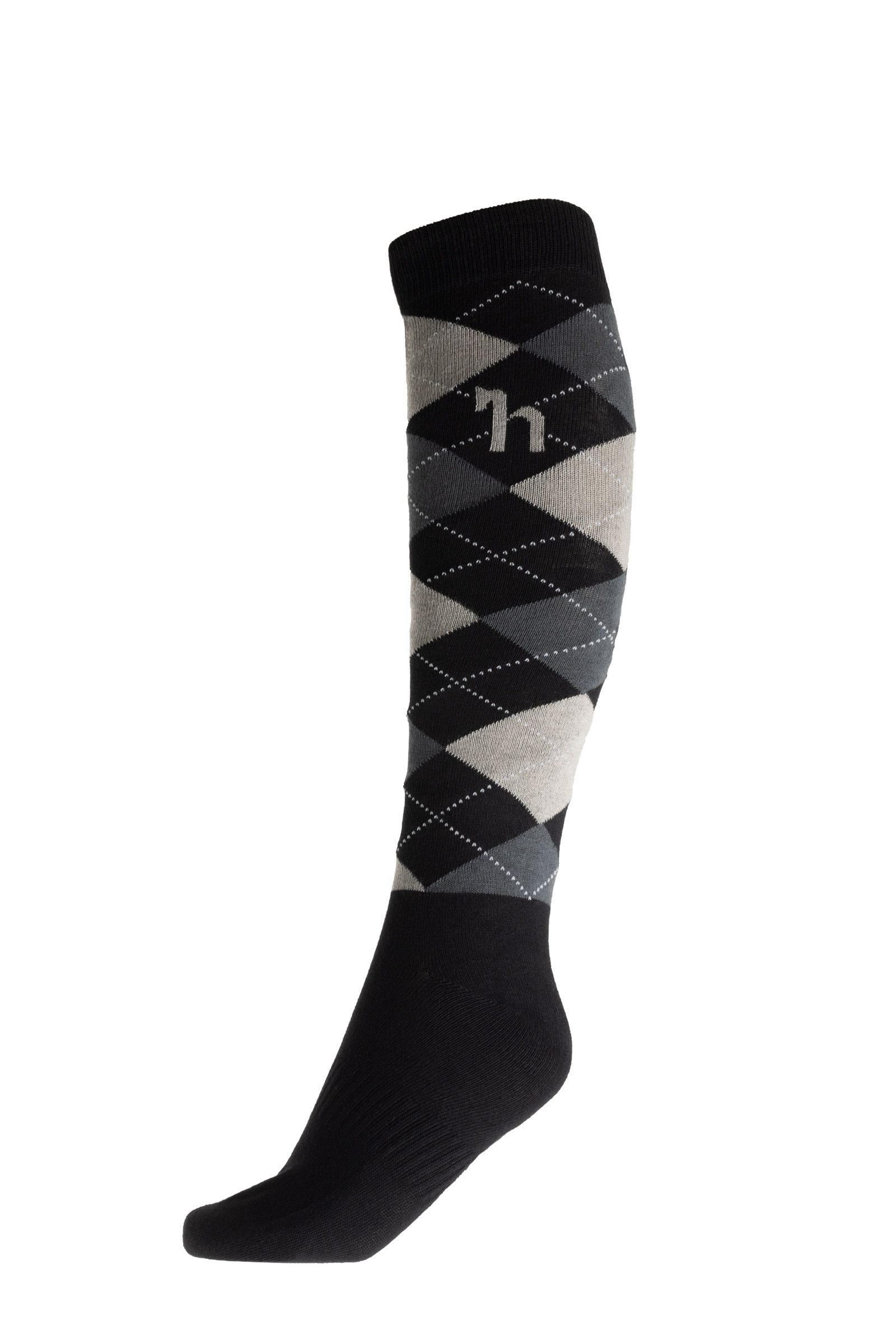 Schwarz Horze Holly Argyle Reitsocken