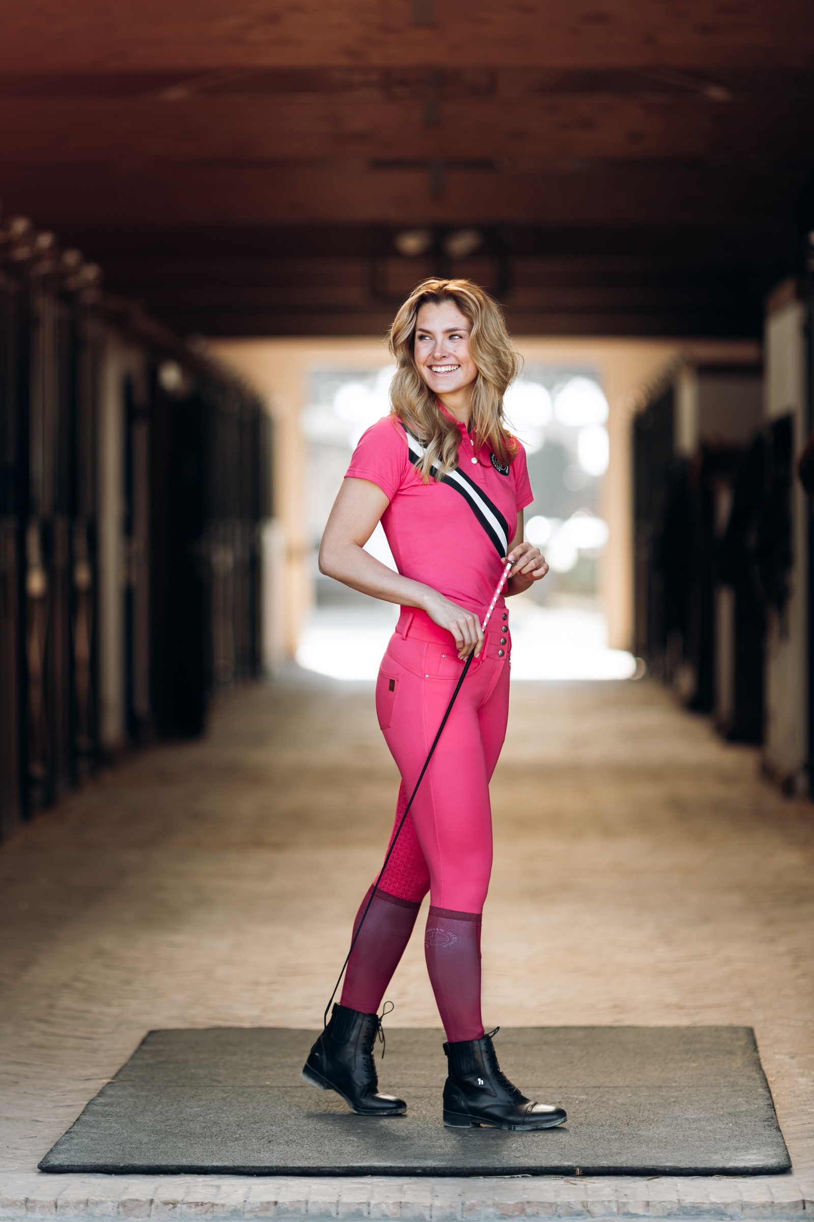 Horze Bedruckte Reitsocken mit schmalem Schaft