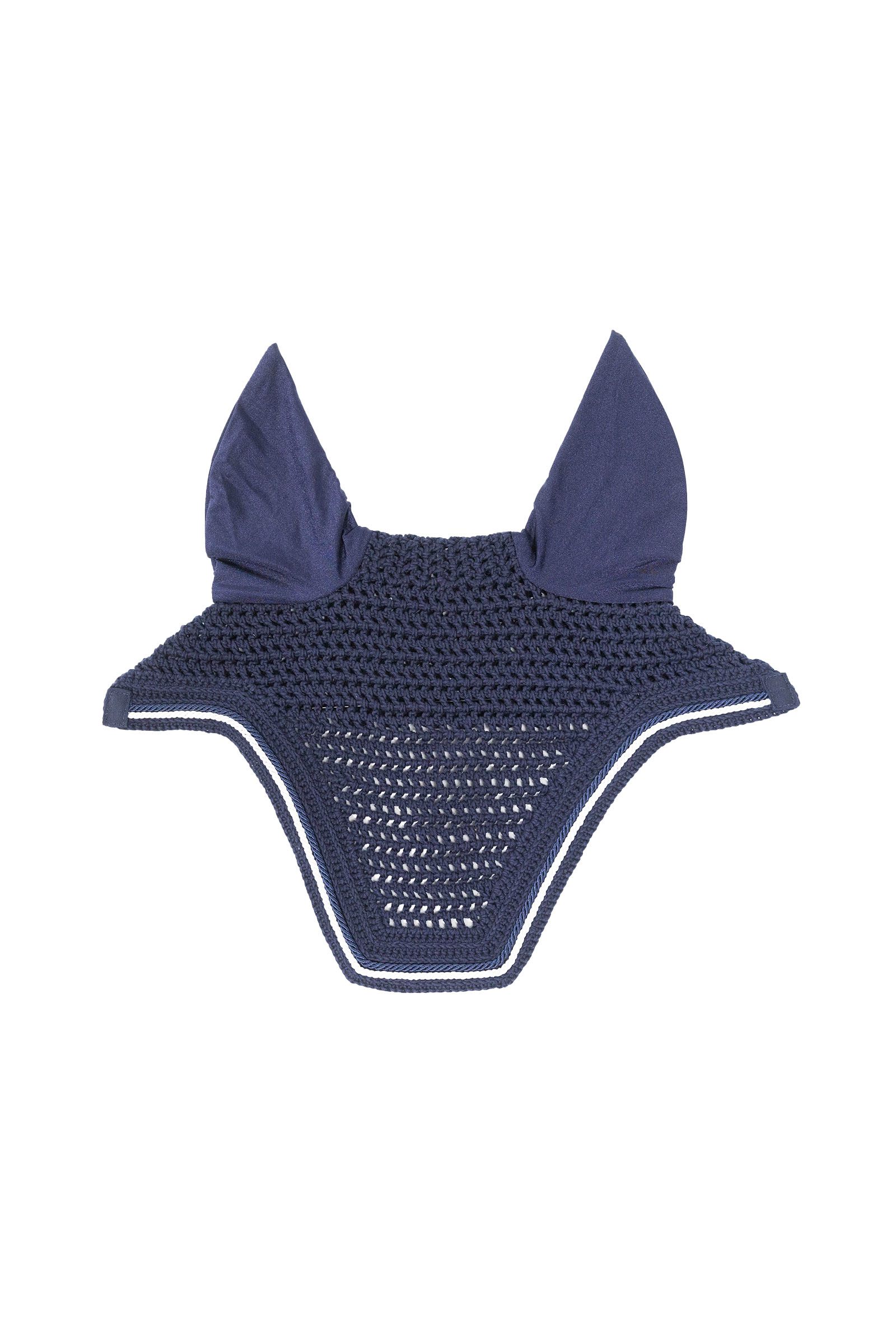 navy Kentucky Horsewear Fliegenhaube Wellington Diamond Rope Soundless