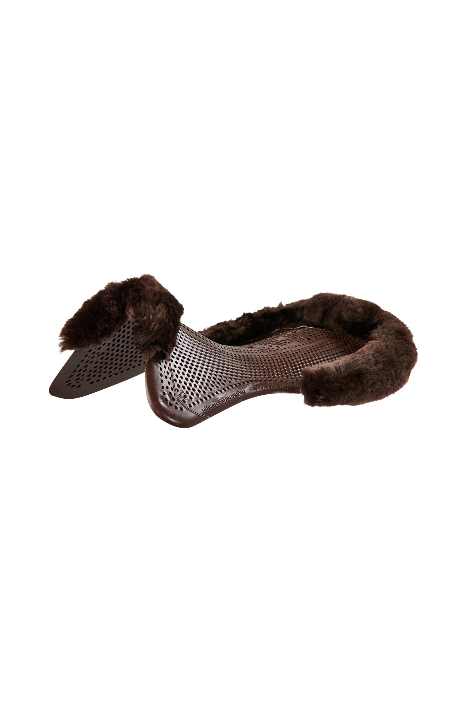 Brown/Brown Acavallo Therapeutisches Just Gel Pad Cut-Out mit Schaffell  