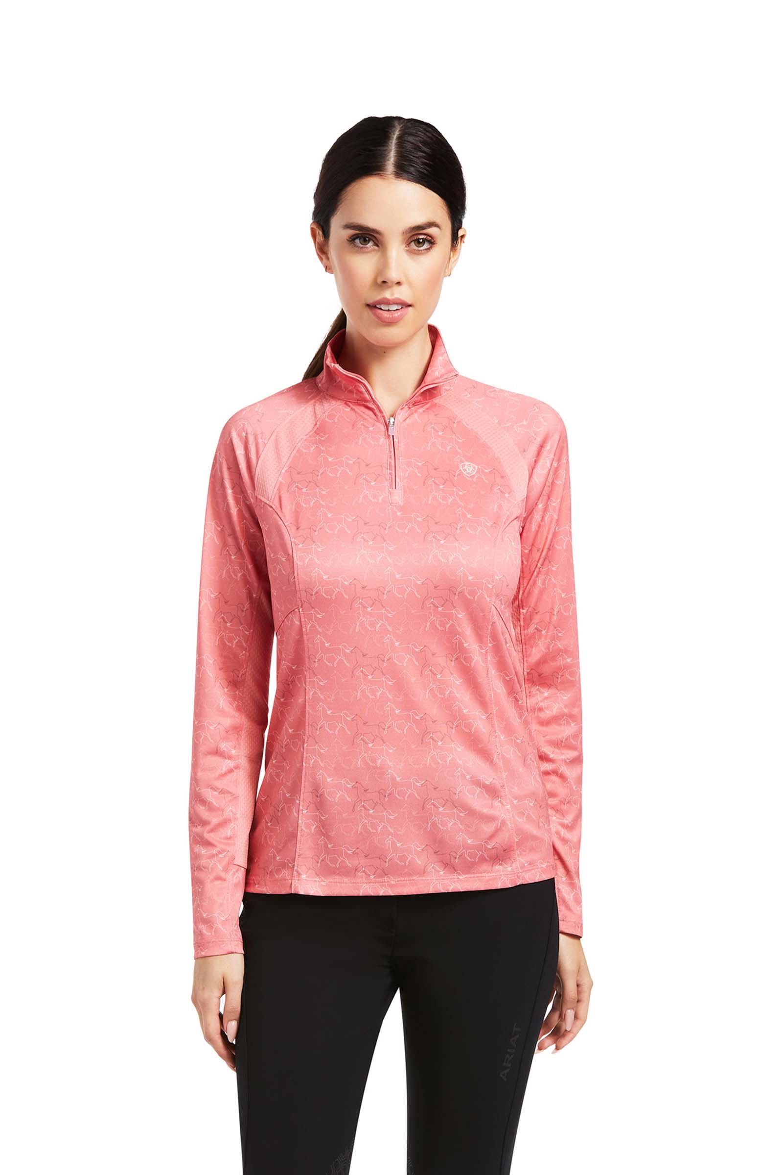 Ariat Sunstopper 2.0 Damen 1/4 Zip Baselayer Shirt