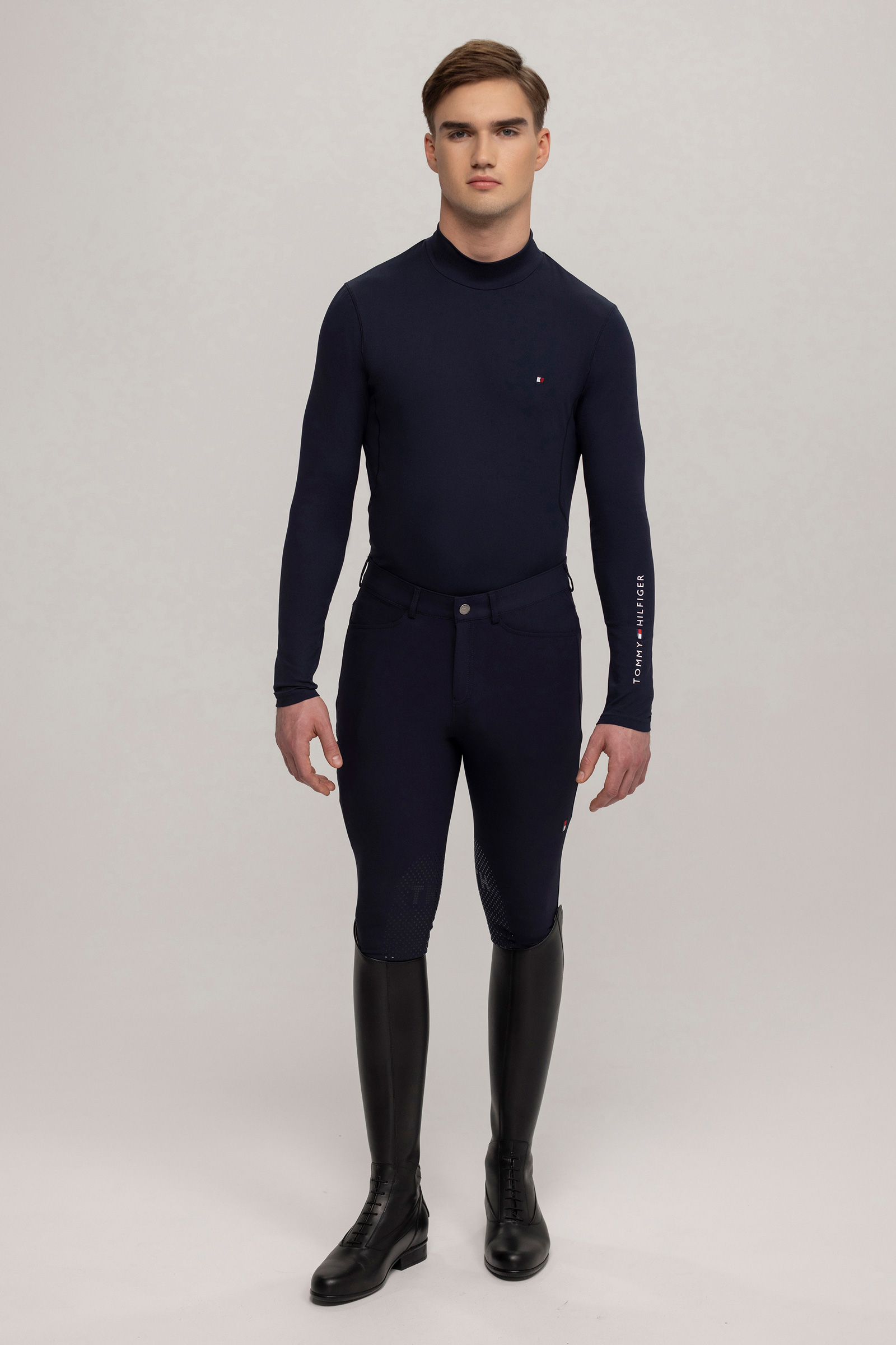 Tommy Hilfiger Equestrian Phoenix Herren Stehkragen Langarmshirt