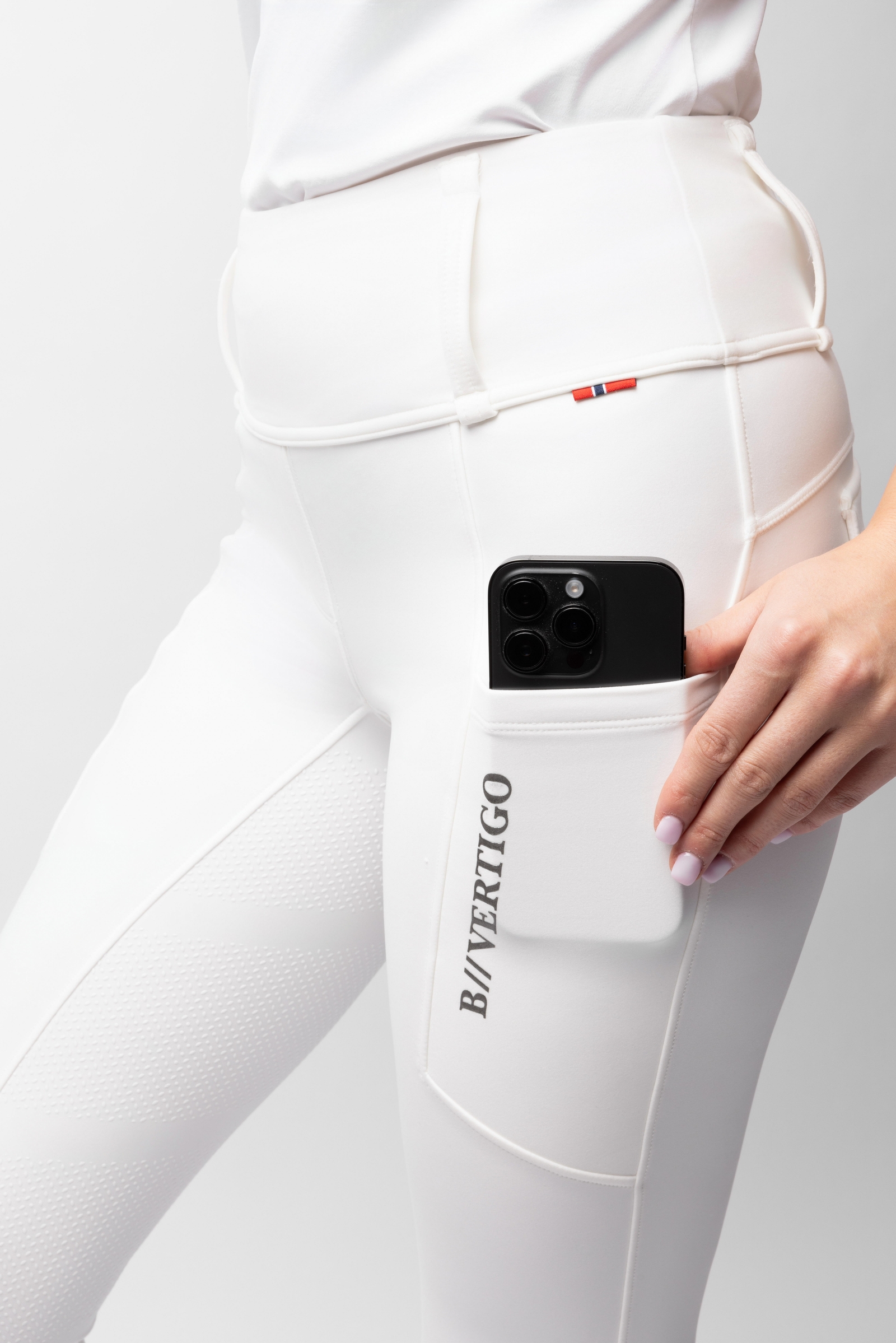 B Vertigo Chiara Vollbesatzreithose mit Kompression und Hybrid-Design  