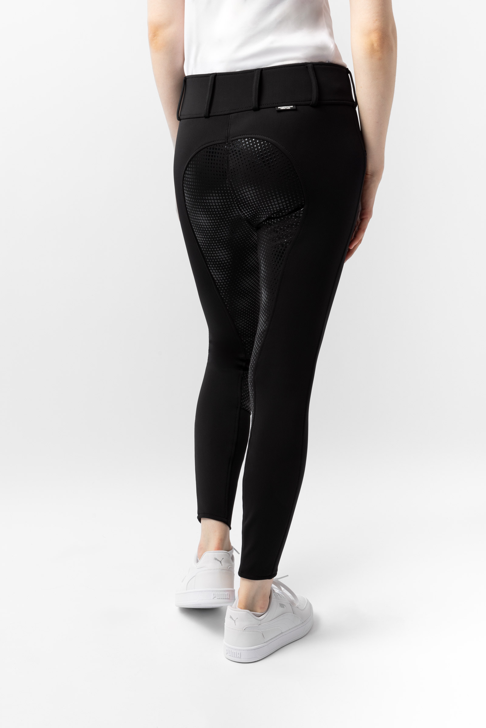 Horze Grand Prix Damen Winterreithose aus Softshellmaterial mit Vollbesatz und Silikon Grip