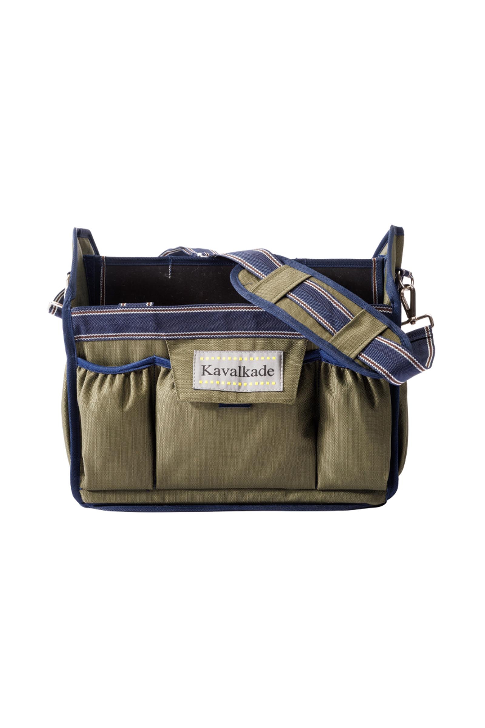 Green/Navy-Brown-Green Kavalkade Faltbare Putztasche