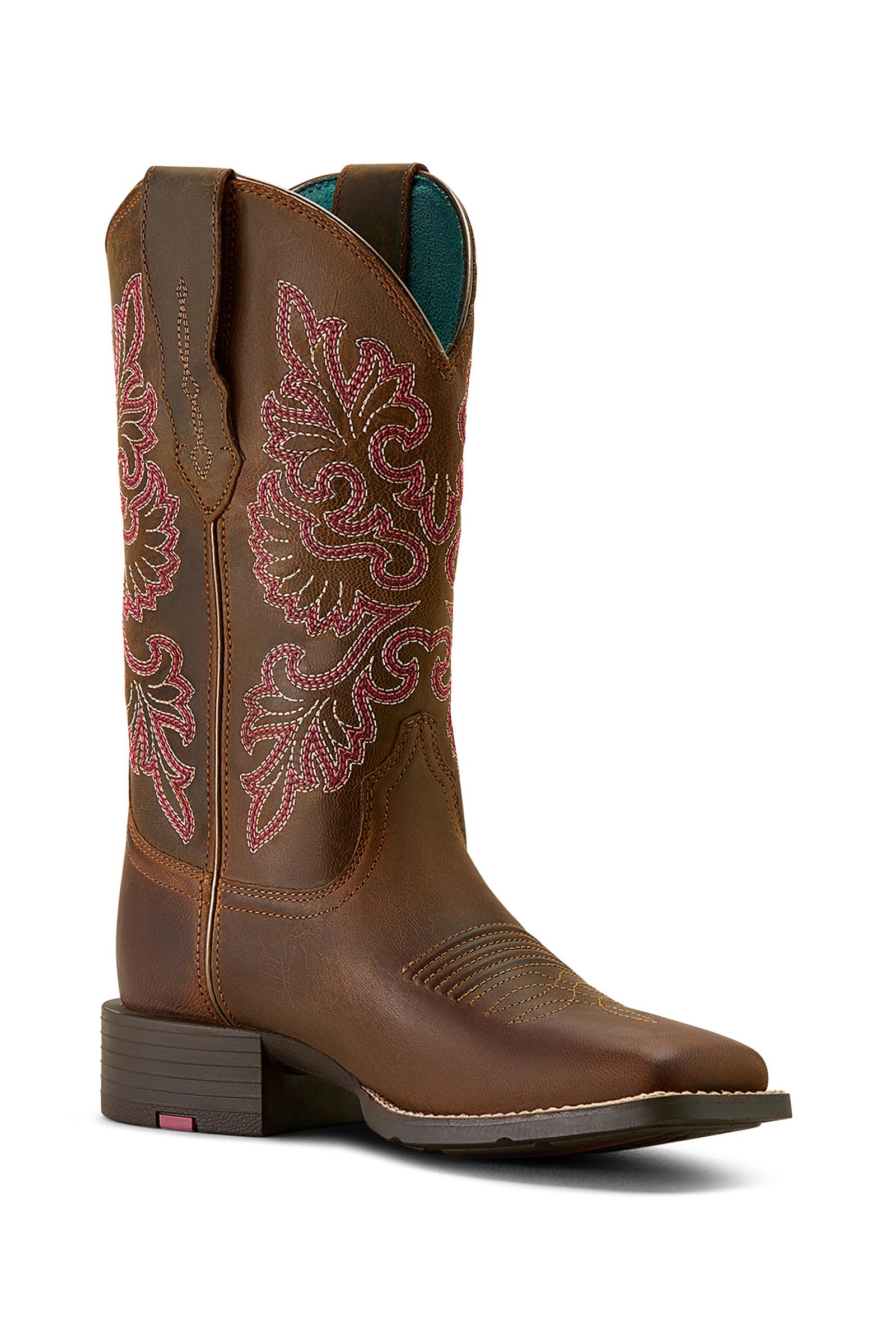 Ariat Round Up Wide Square Toe Damen Westernstiefel