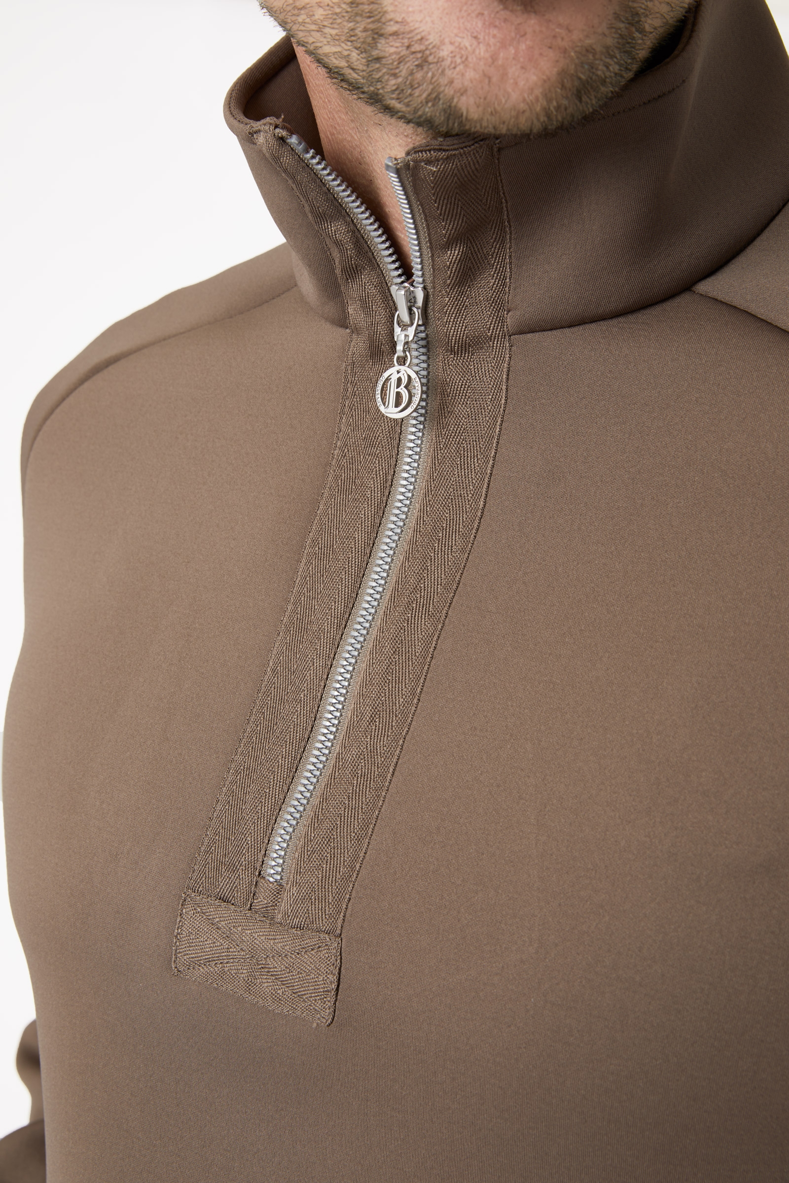 B Vertigo Nicolas Herren Funktionssweatshirt mit Reißverschlusstaschen