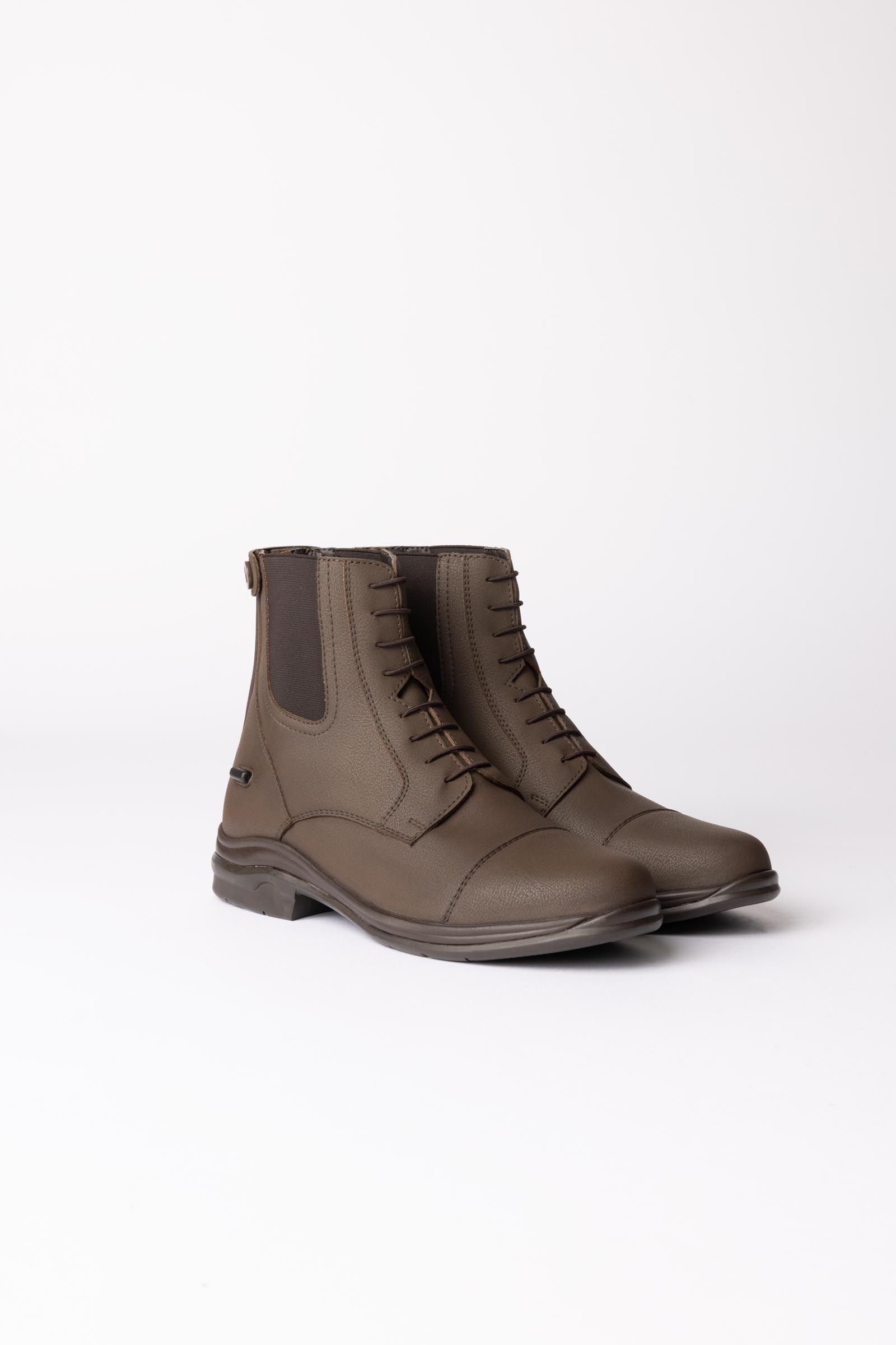 Dark Brown Horze Sheffield Jodhpur-Stiefeletten aus veganem Leder