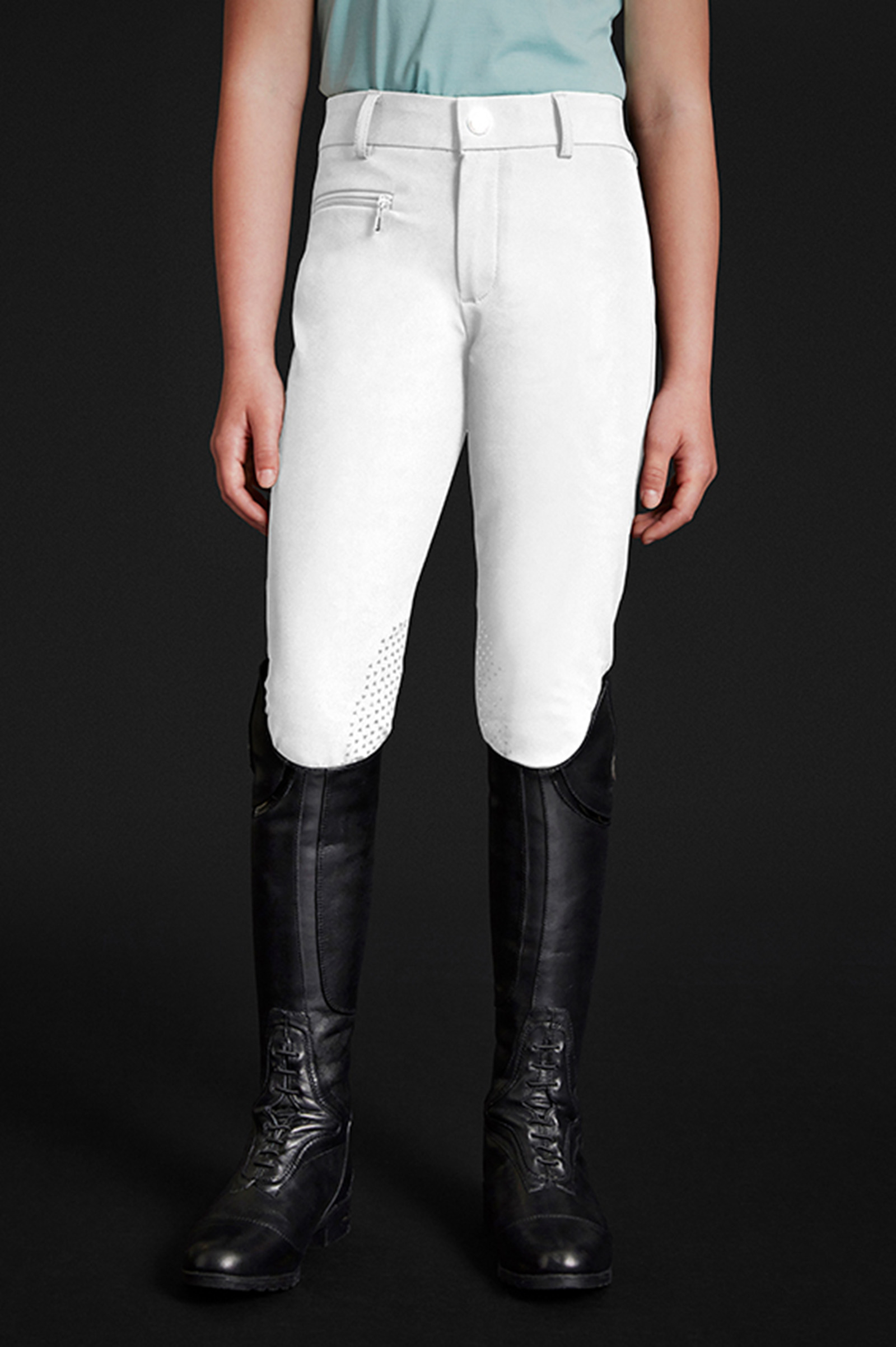 WH/AB Mountain Horse Crown Kinderreithose mit Kniebesatz