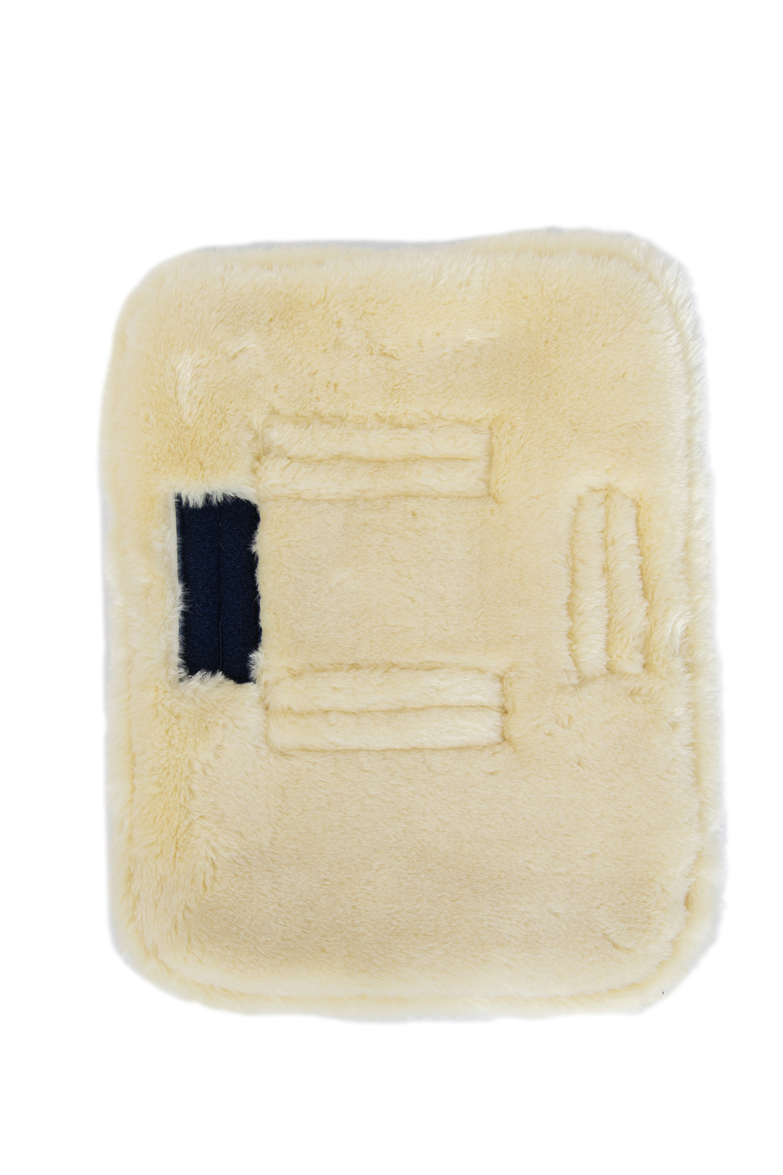 Kentucky Horsewear gesteppte Brusterweiterung mit Lammfell, 2 Schnallen