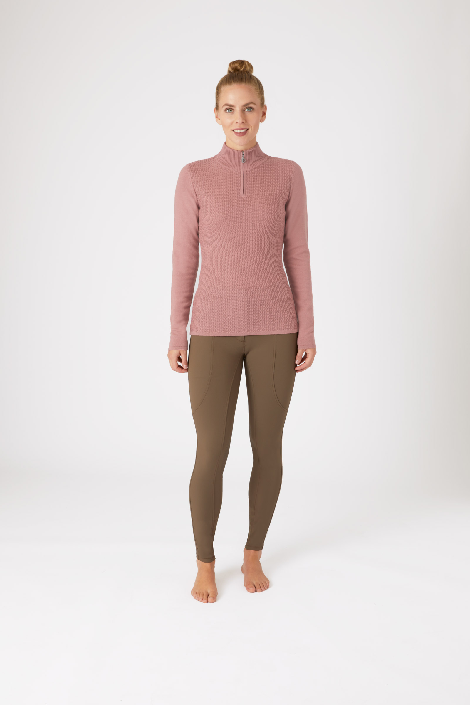 B Vertigo Ruth Damen Strickpullover mit Reißverschluss