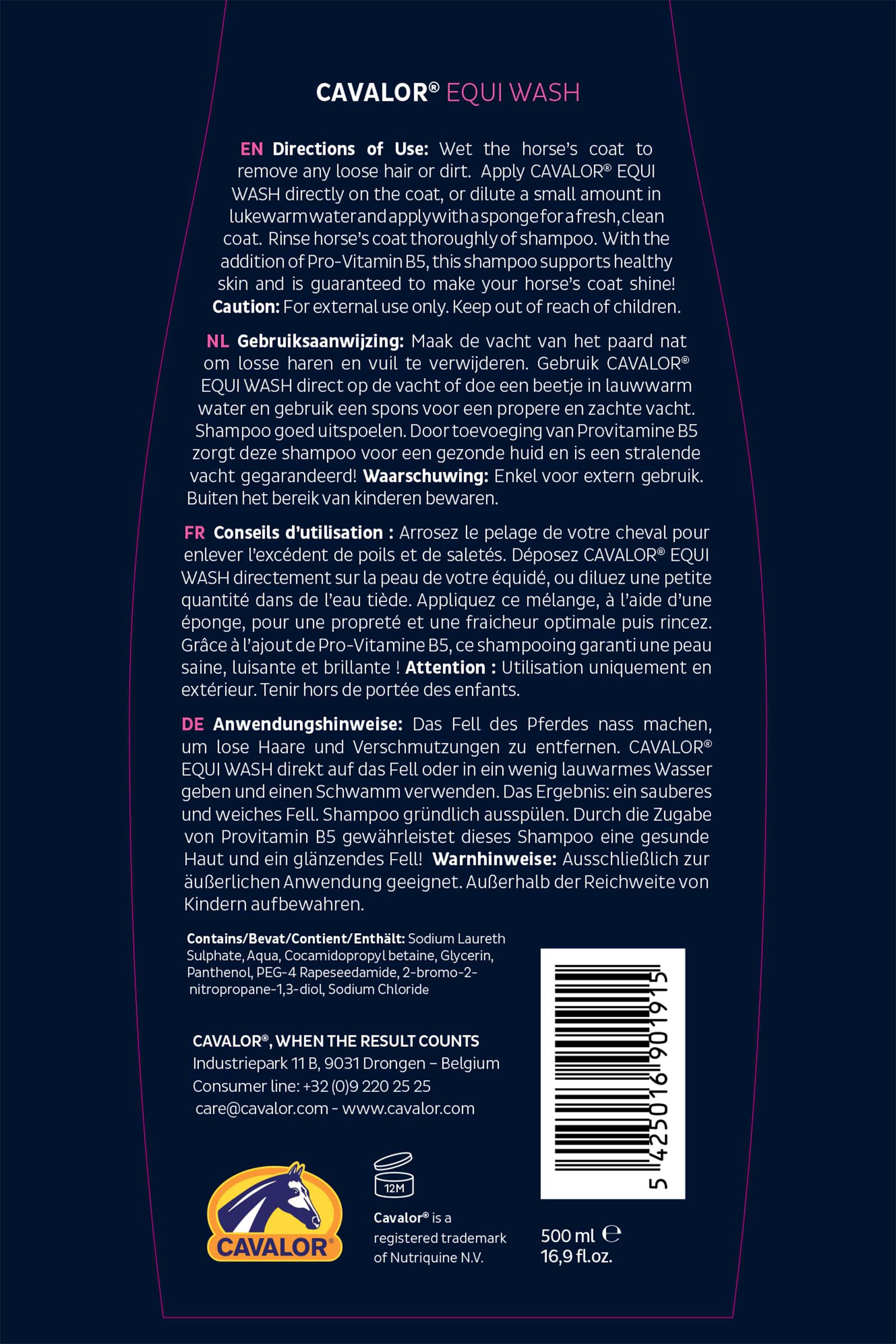 Cavalor Equi Wash - 500 ml