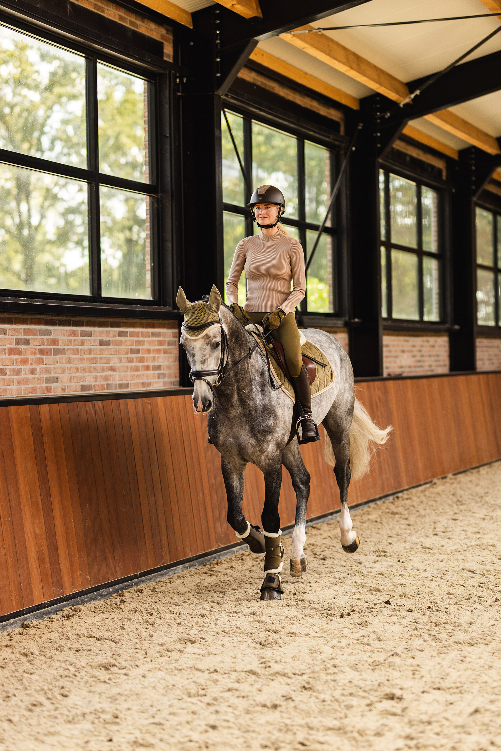 Horze Aca Damen Rippstrickpullover