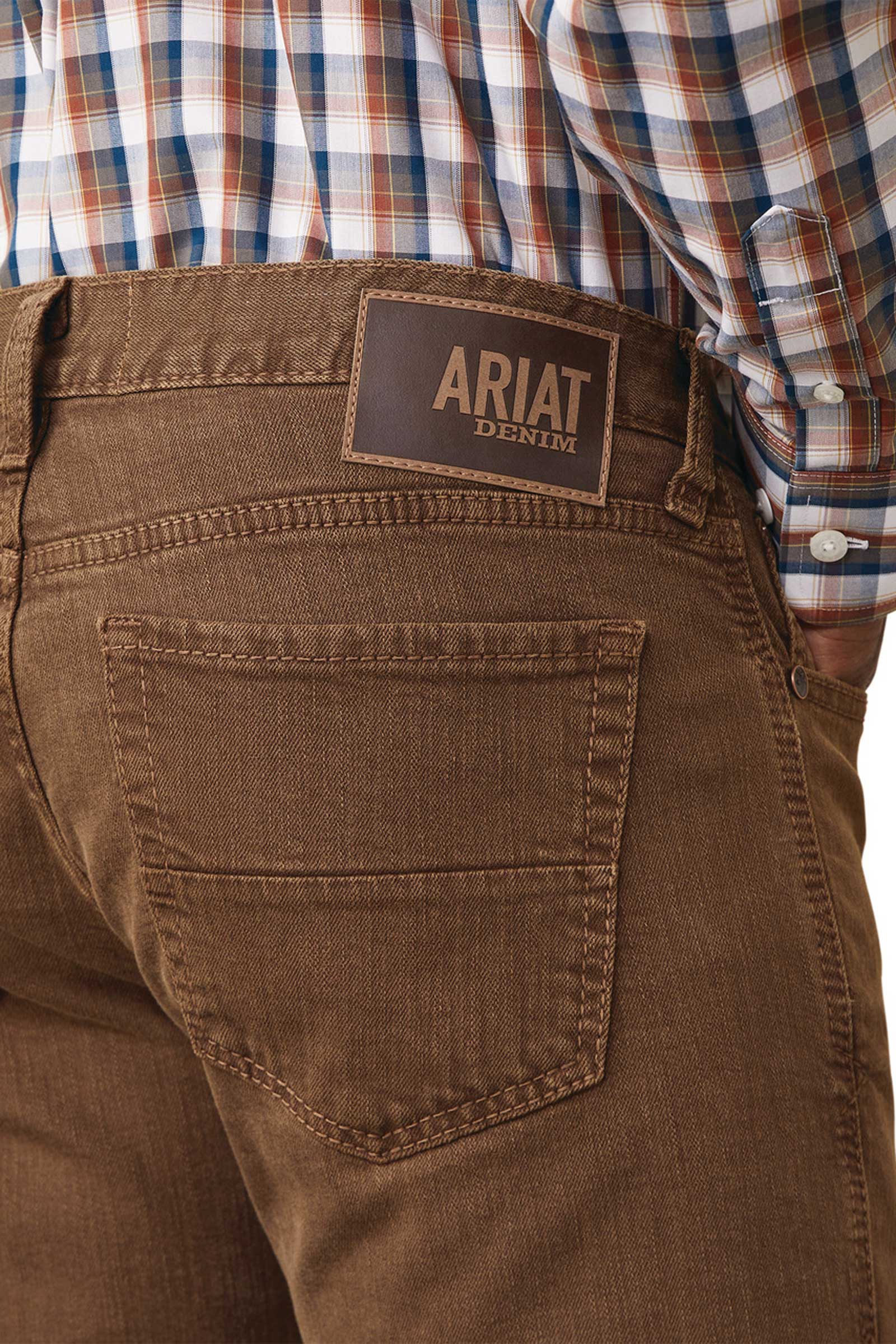 Ariat Herren M7 Str Grizzly Straight Jeans in Olivgrün