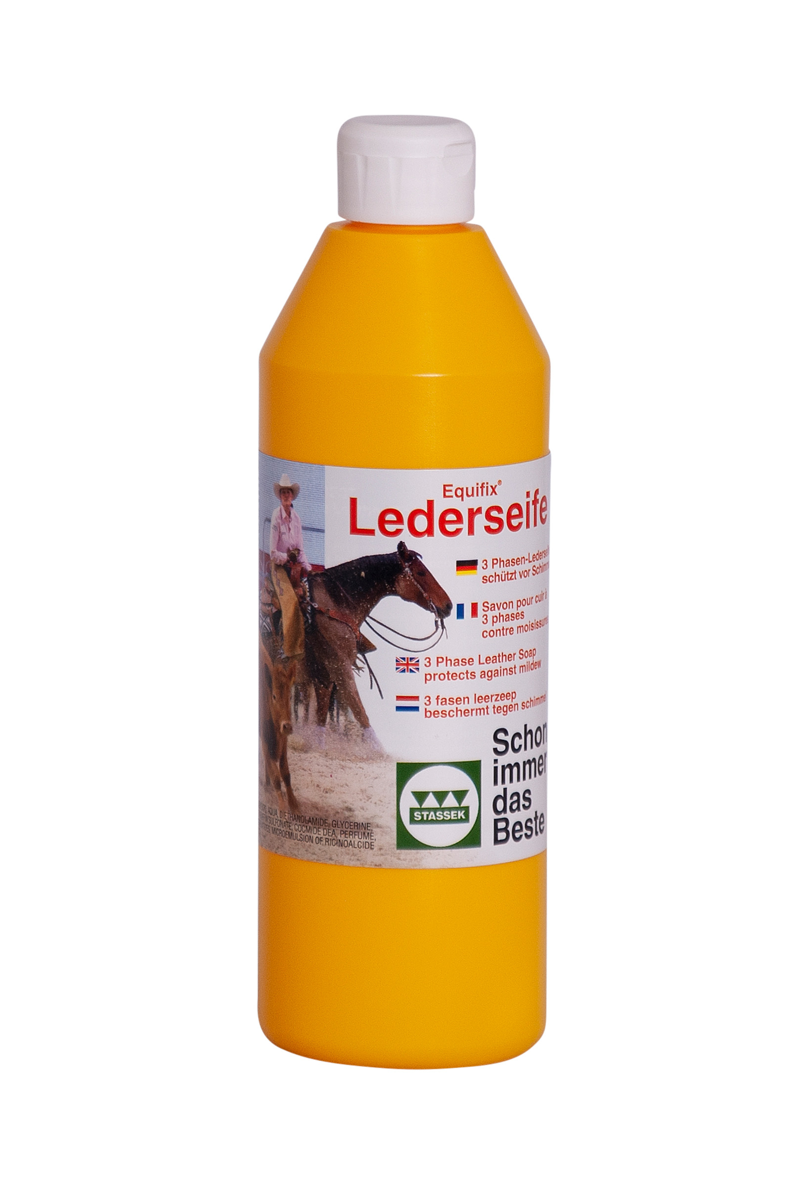 Stassek Equifix 3-Phasen-Lederseife, 500 ml