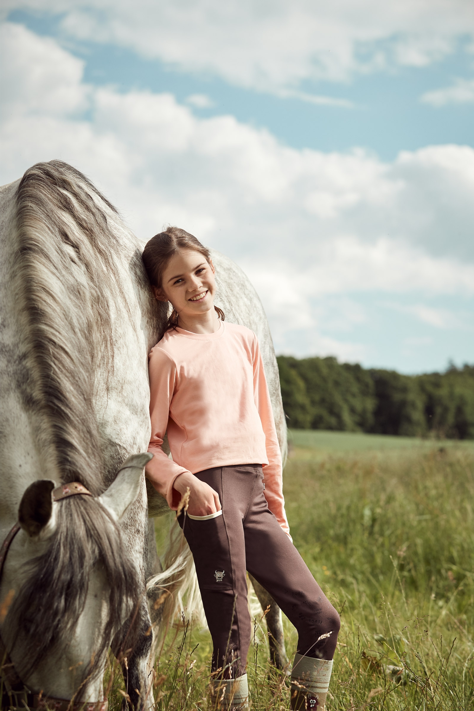 Horze Monster Kinder Langarmshirt