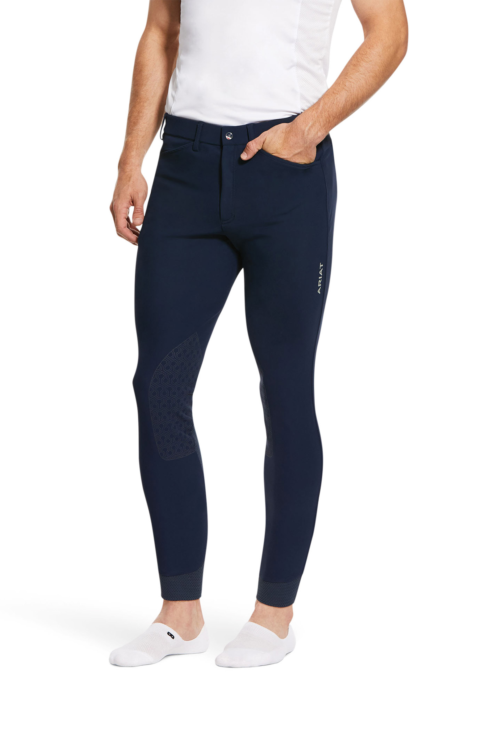 Ariat Tri Factor Grip Herren Reithose mit Kniebesatz