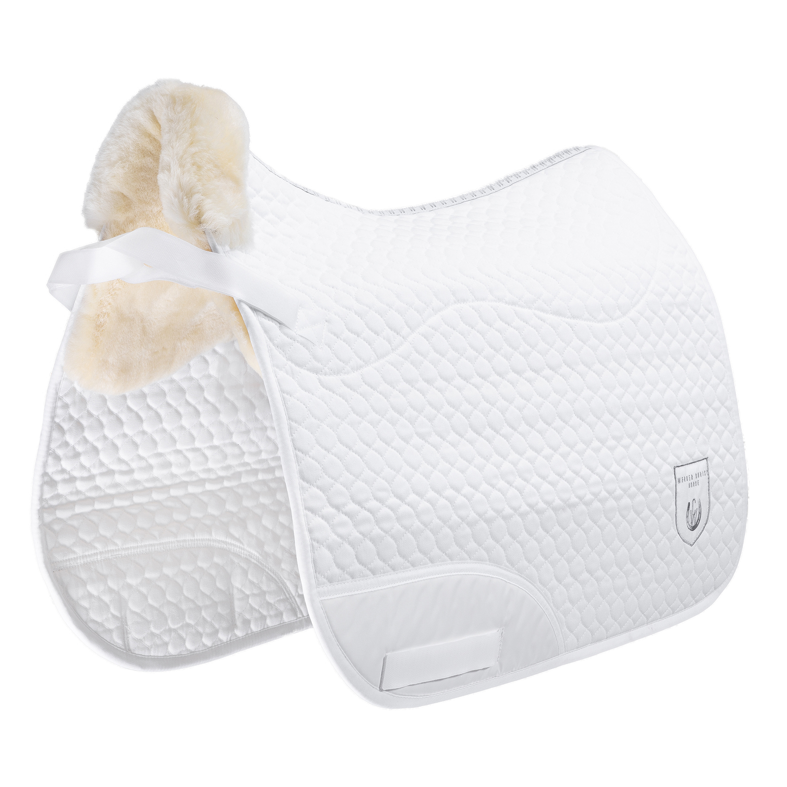 White/Off-white Christ Champ D Dressurschabracke