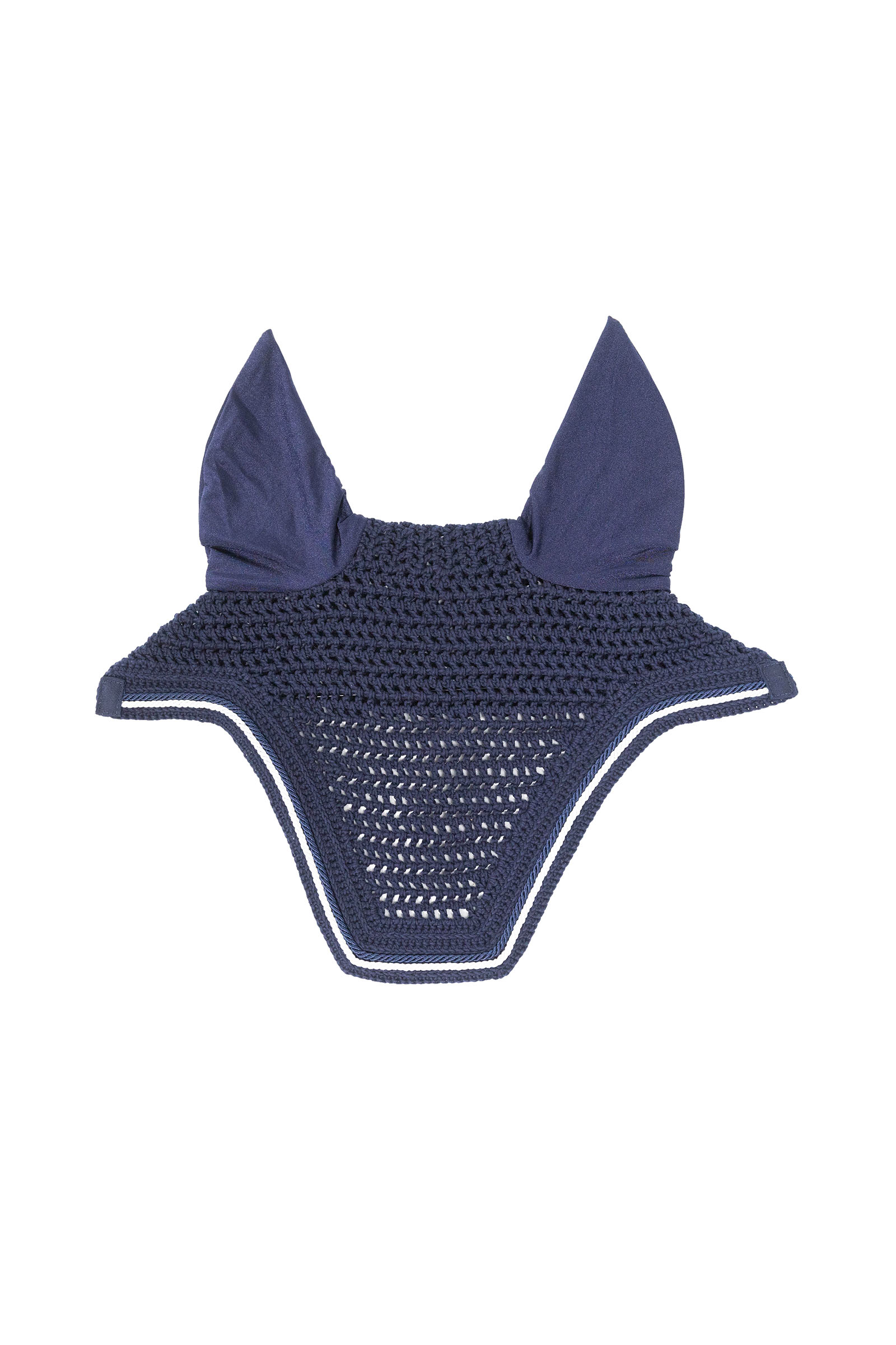 navy Kentucky Horsewear Fliegenhaube Wellington Diamond Rope