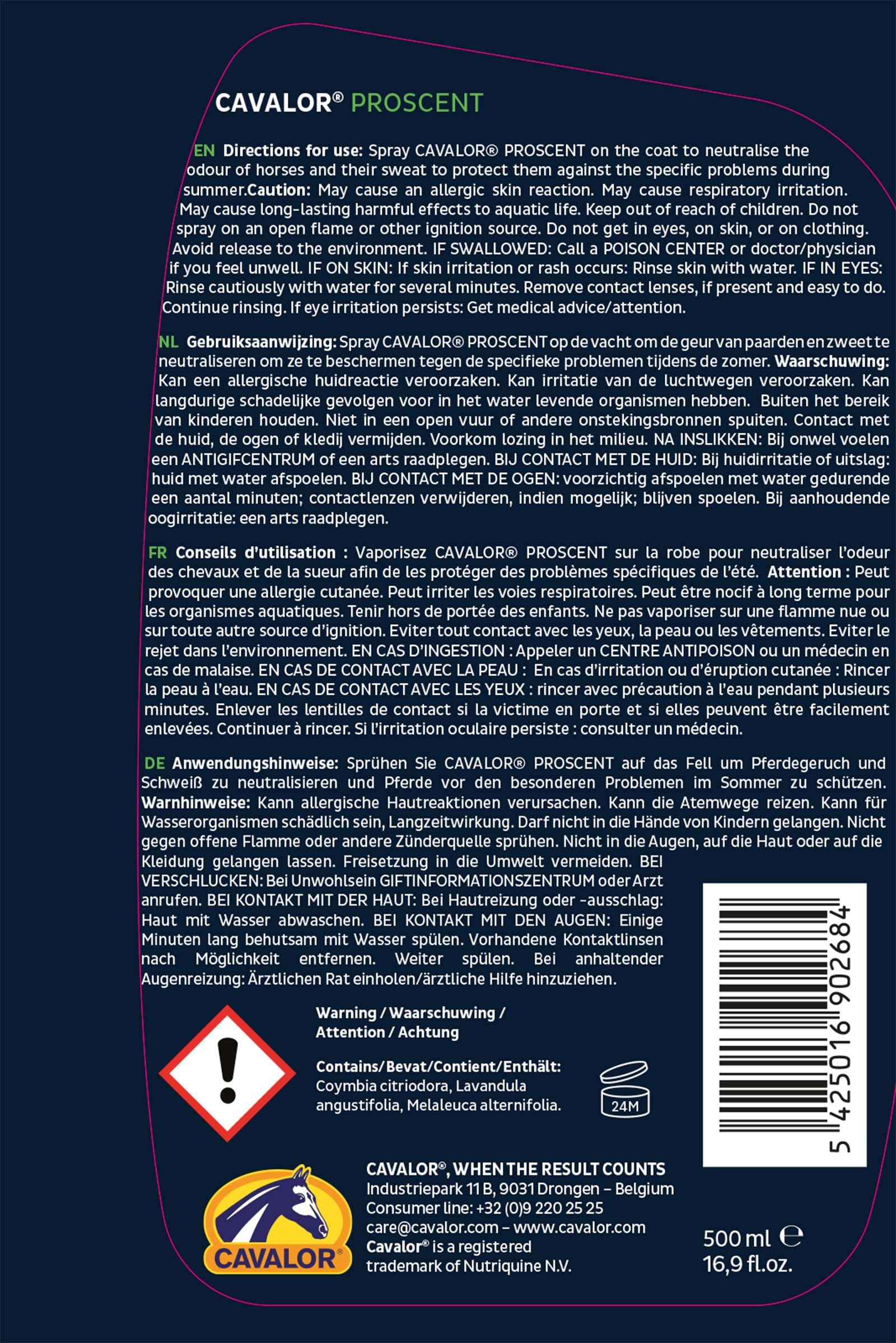 Cavalor ProScent Liquid, Fellspray, 250ml