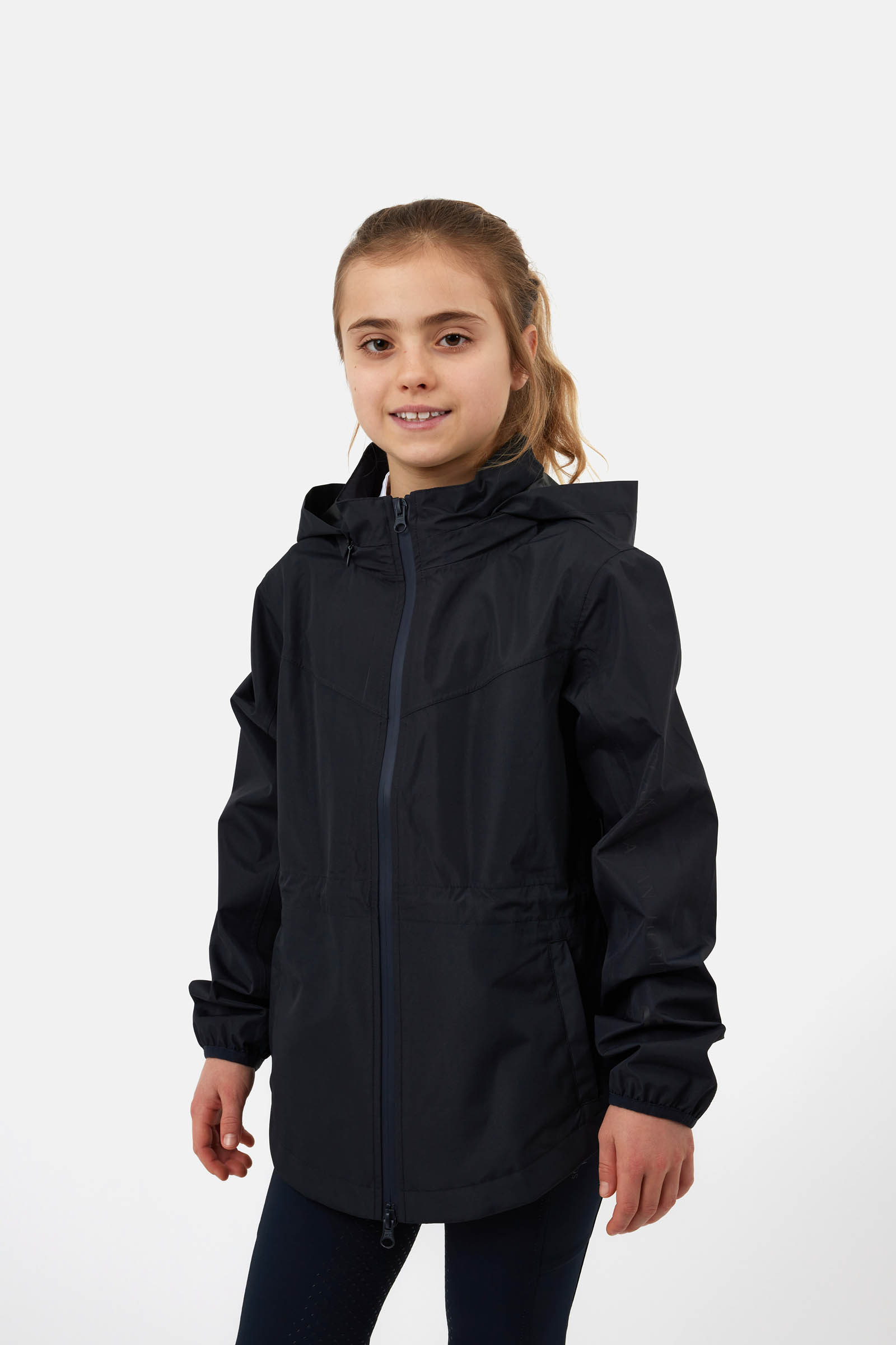 Horze Young Rider Fiora wasserdichte Jacke mit verstaubarer Kapuze