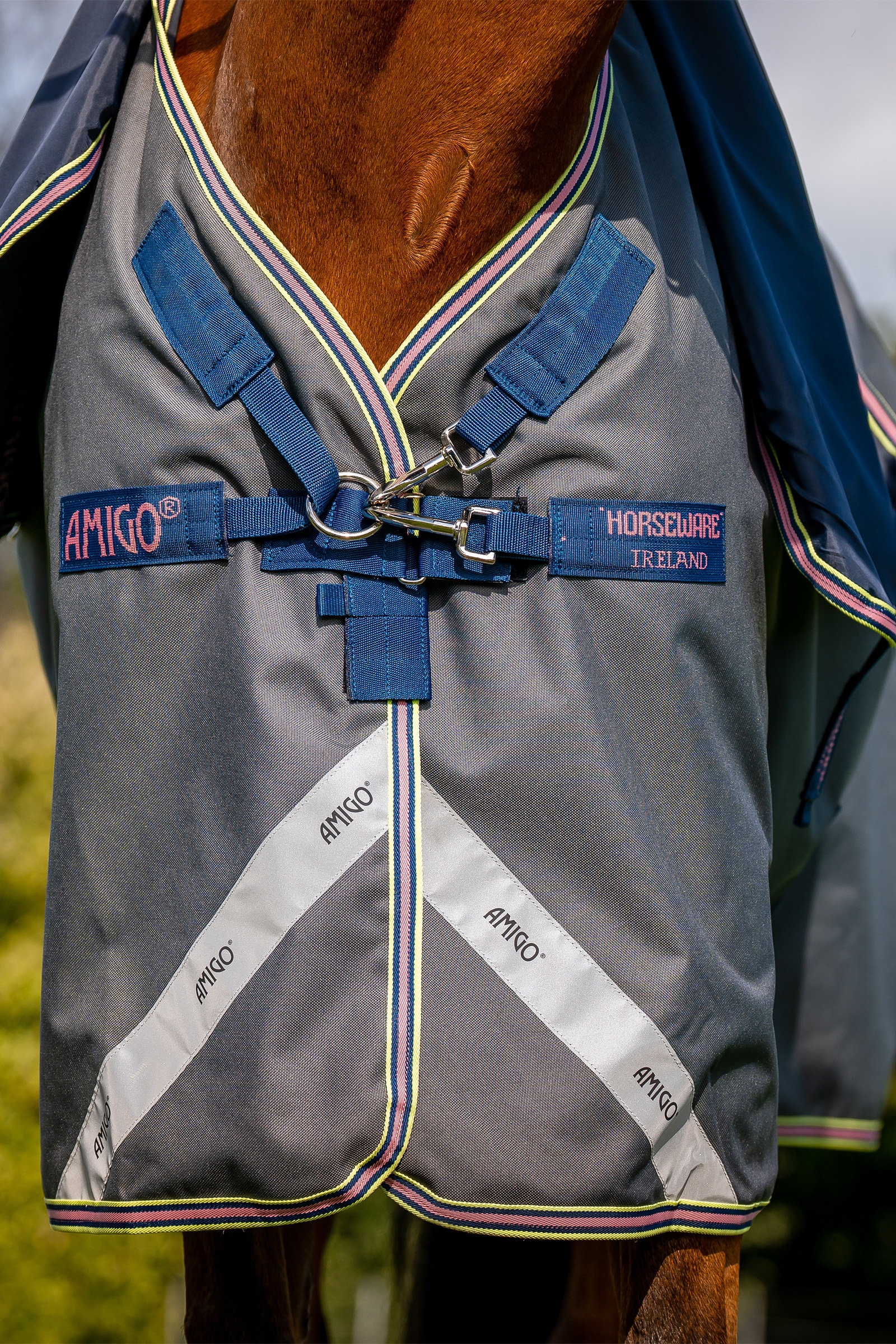 Horseware Amigo Bravo 12 Plus Weidedecke mit abnehmbarem Halsteil, 0g