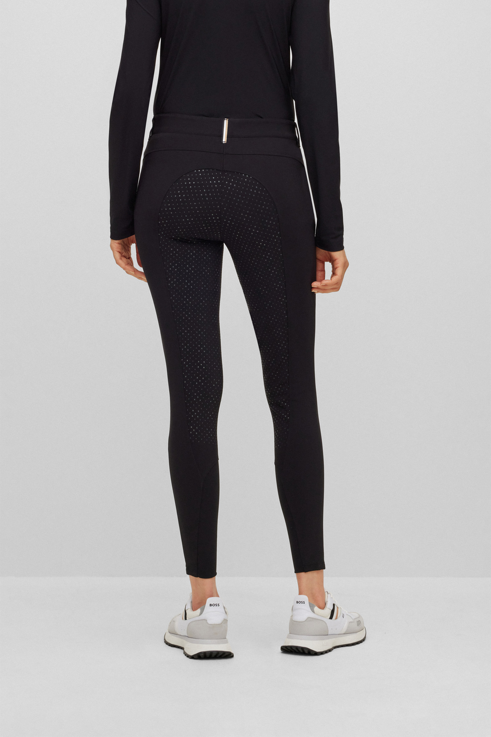 Black Boss Heather Damen Reithose mit Vollgrip