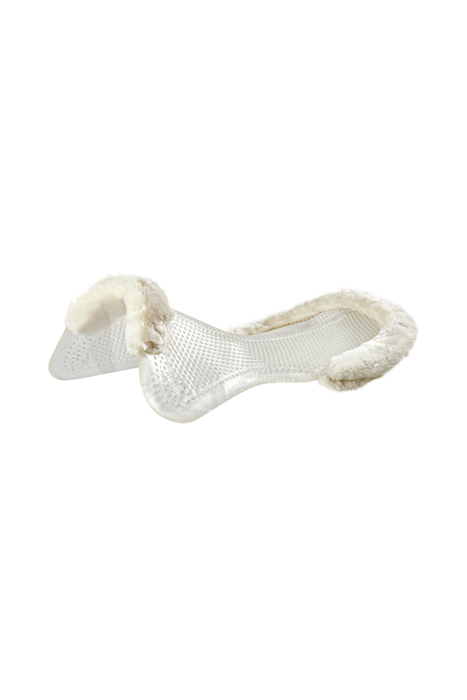 Acavallo Gel Anti-Rutsch Classic mit Schaffell Ausschnitt flach