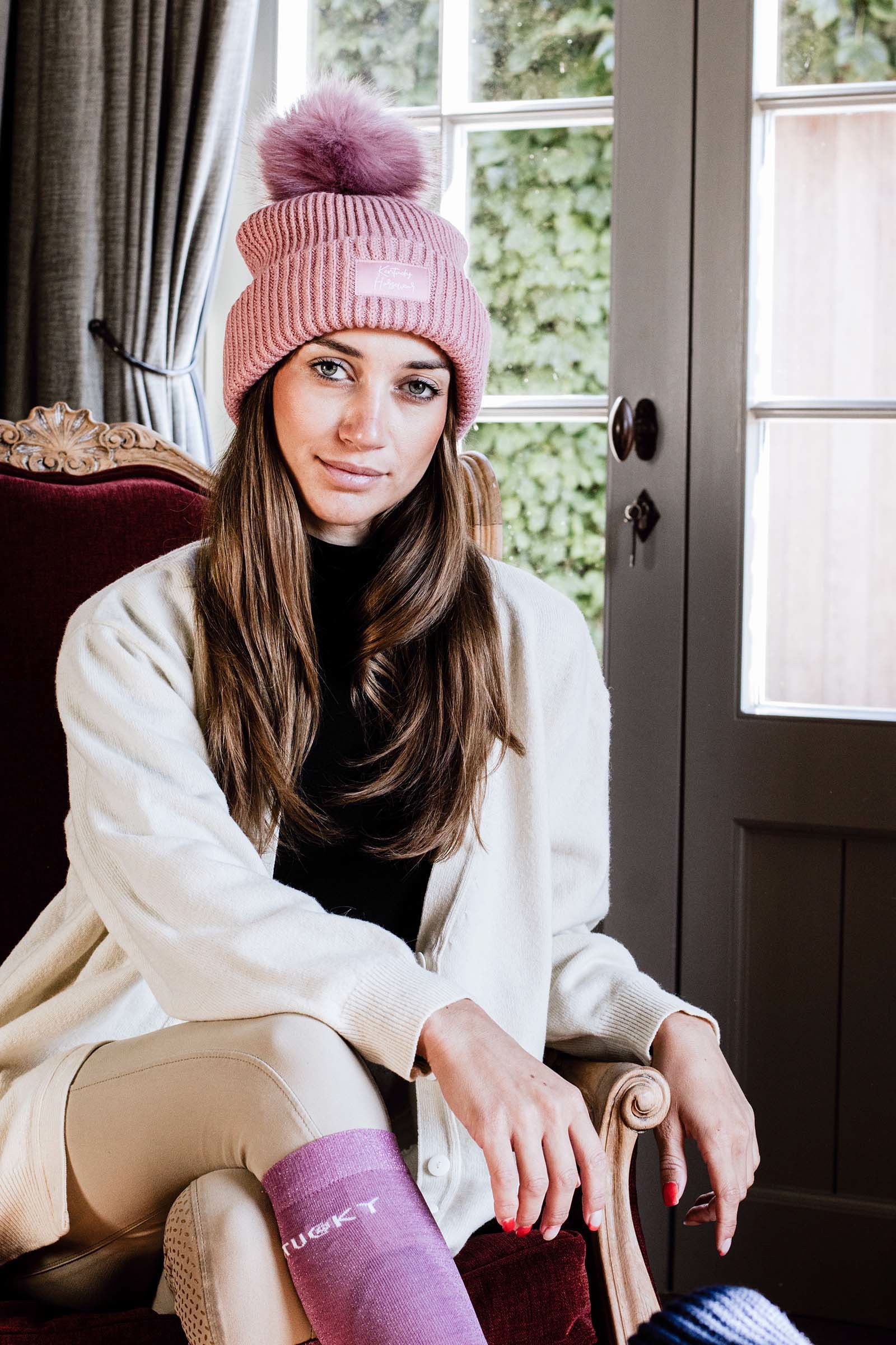 Light Pink Kentucky Horsewear Bommelmütze