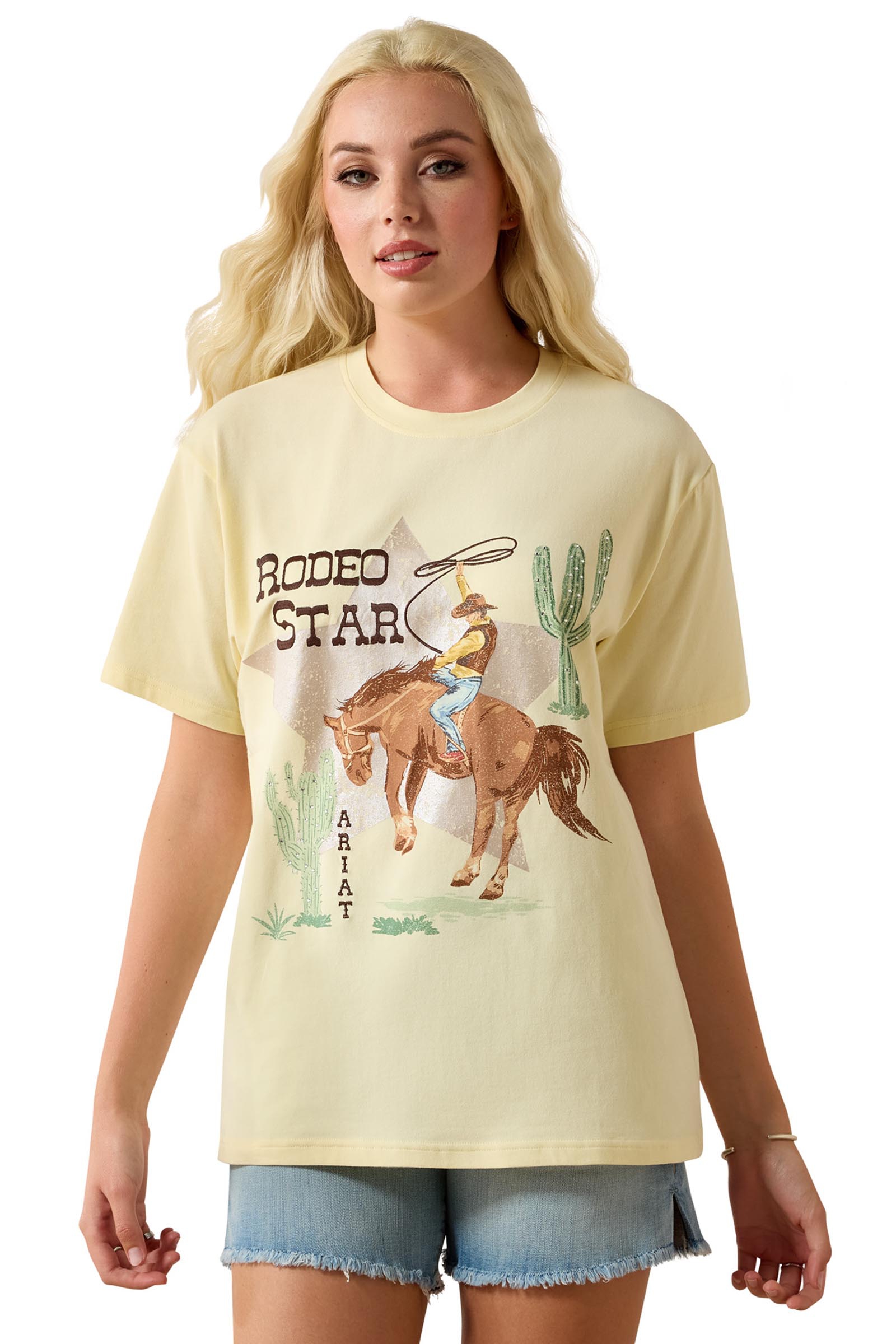 Ariat Damen Rodeo Star Boyfriend T-Shirt  