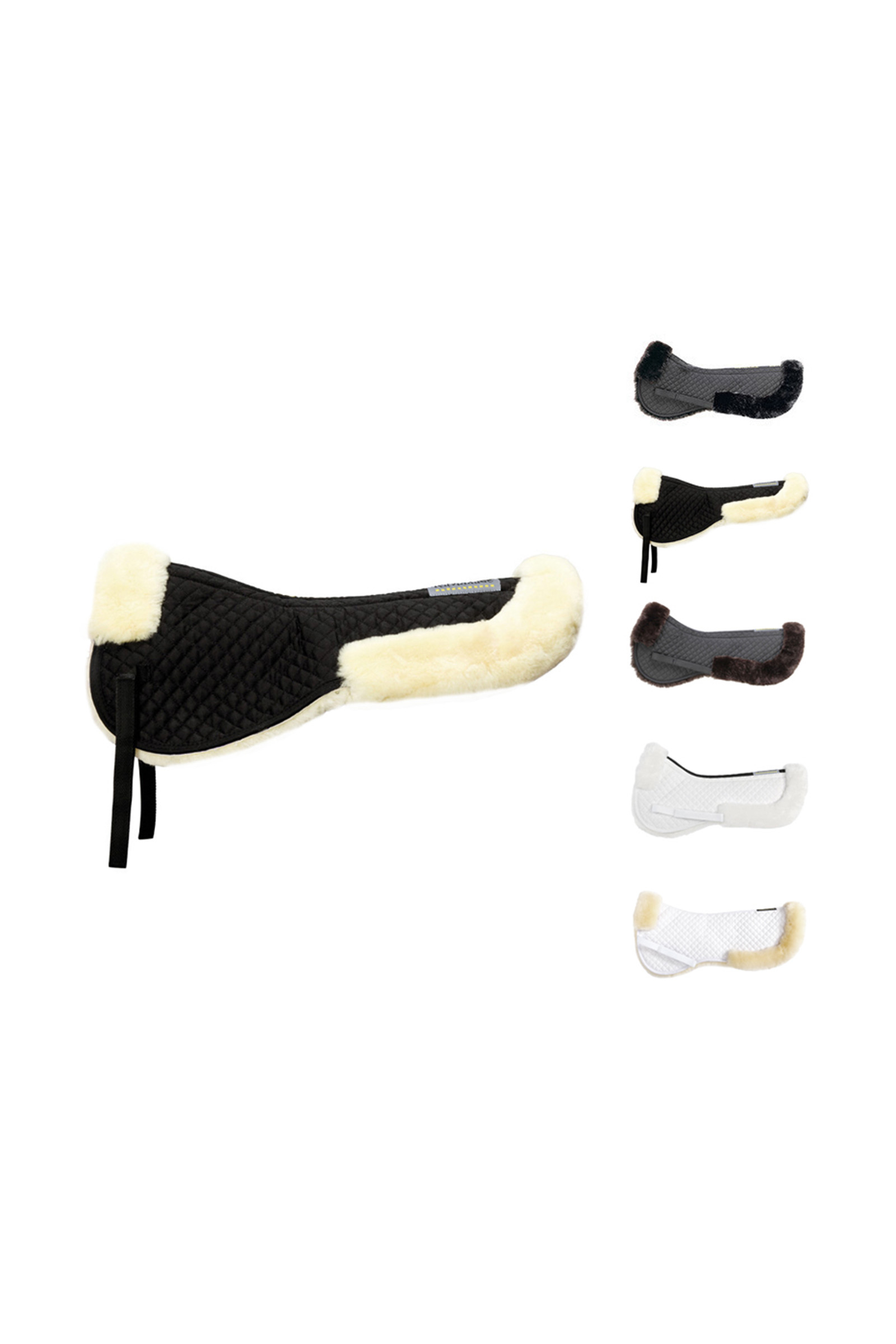 White/Natural Kavalkade Lammfell-Pad