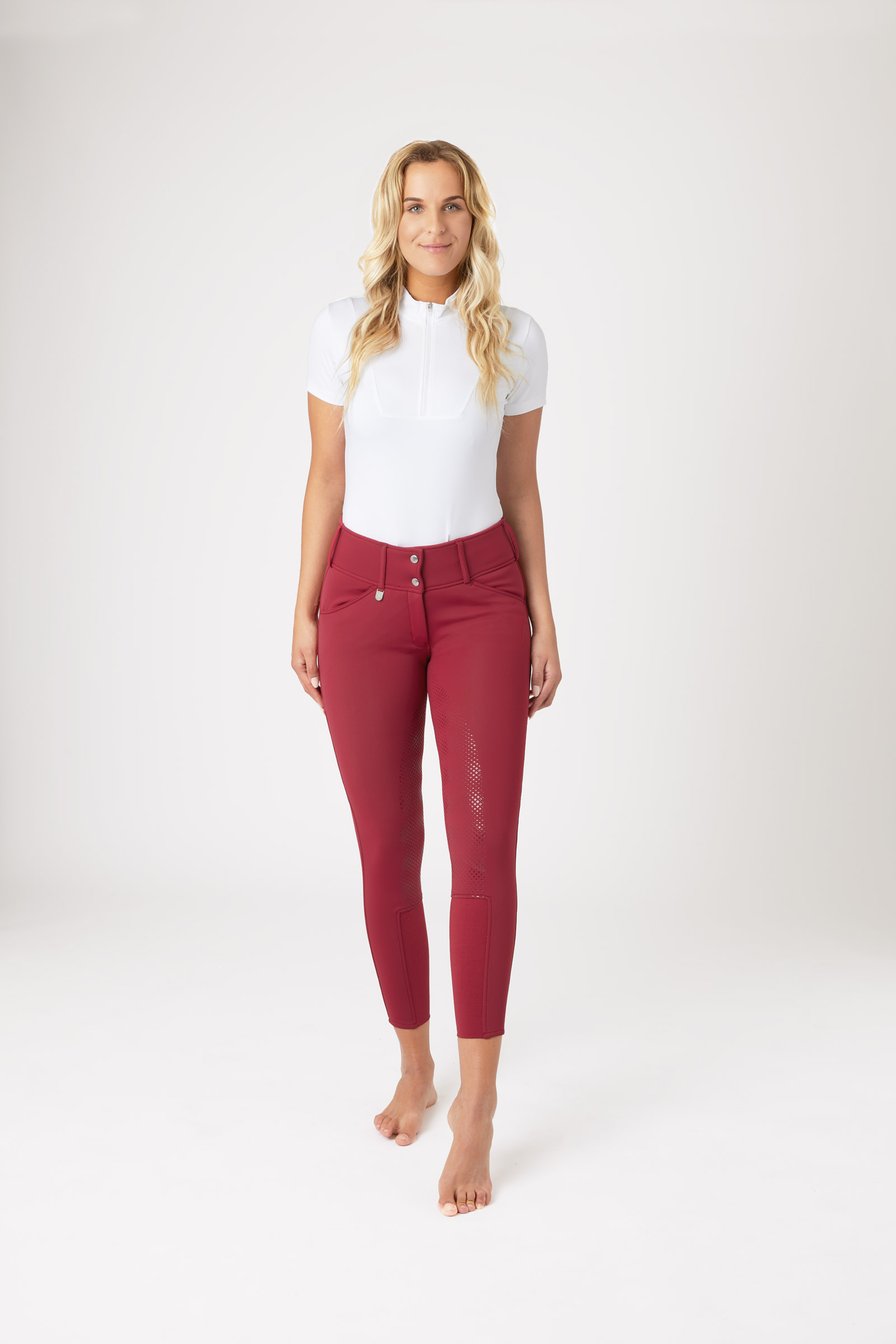 Horze Grand Prix Damen Winterreithose aus Softshellmaterial mit Vollbesatz und Silikon Grip