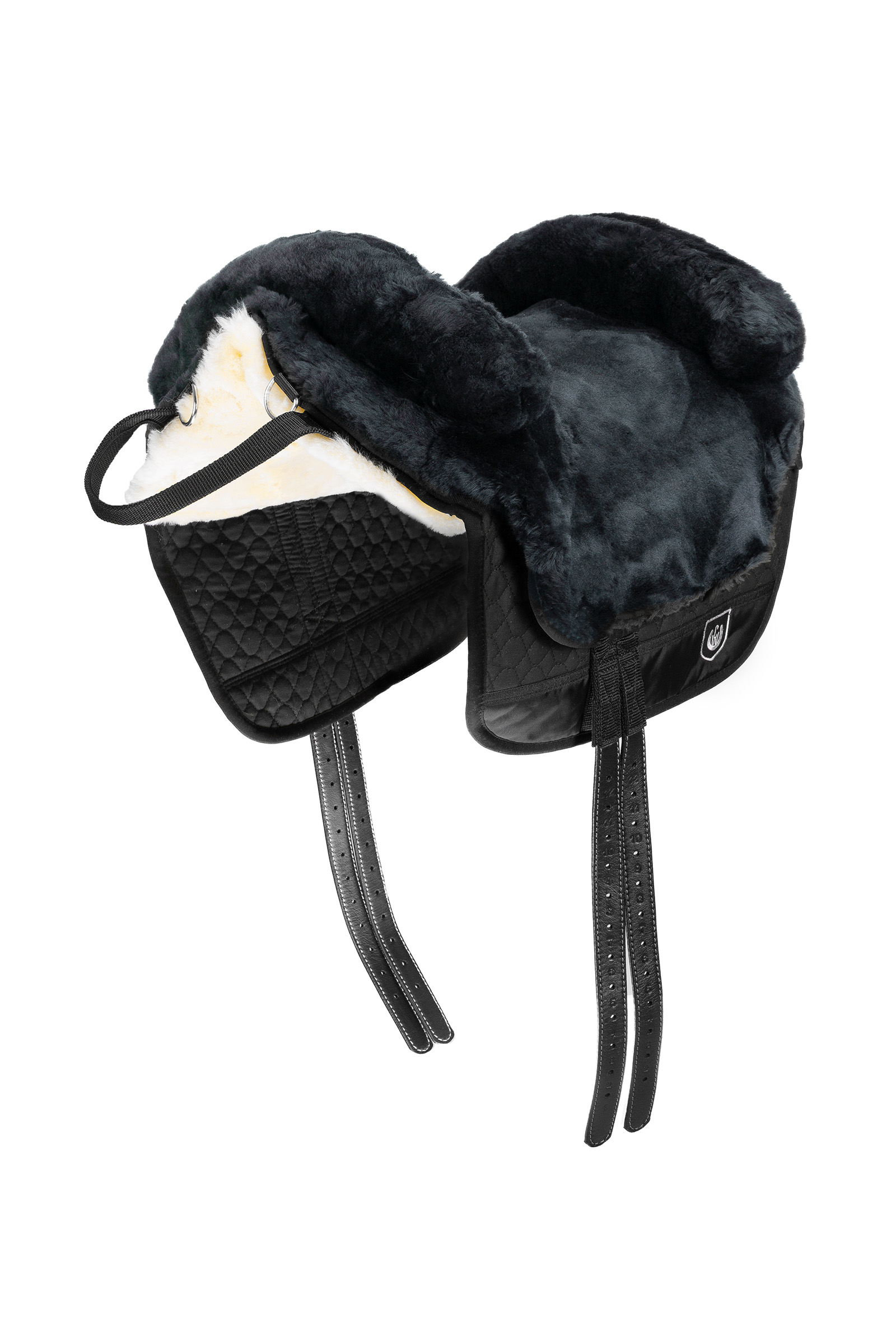 Anthracite/Black Christ Bareback Iberica Plus Lammfellsattel