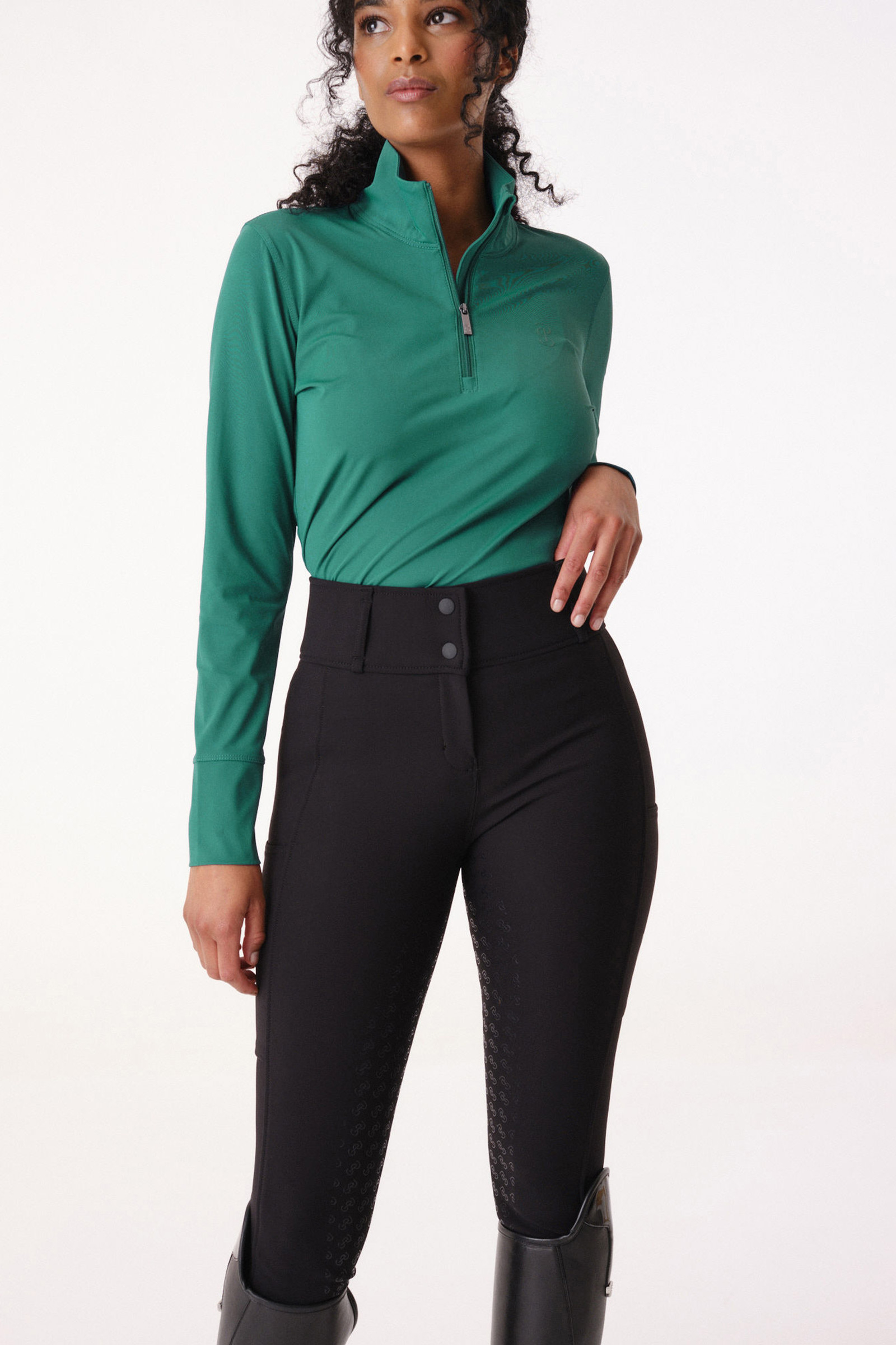 Black PS of Sweden Britney Damen Winterreithose mit Vollgrip