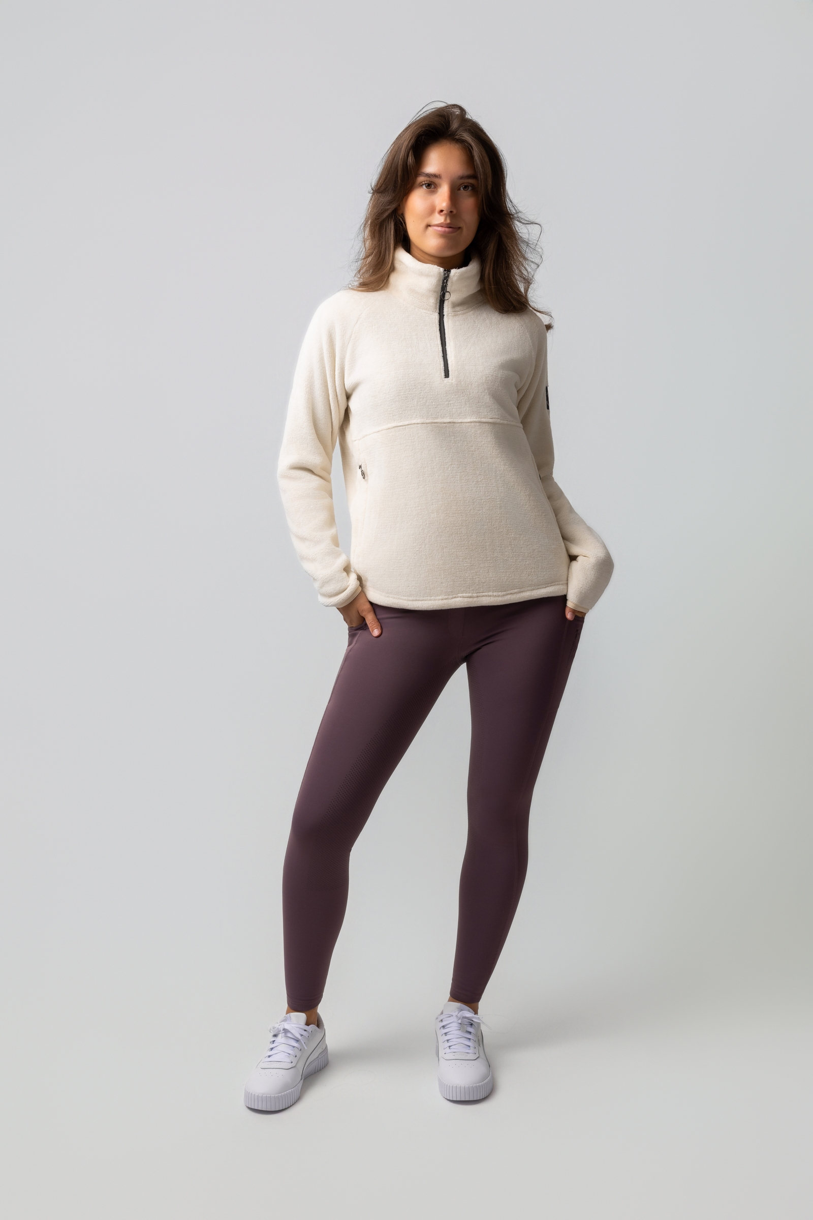Horze Frieda Damen Anorak Fleece Sweater