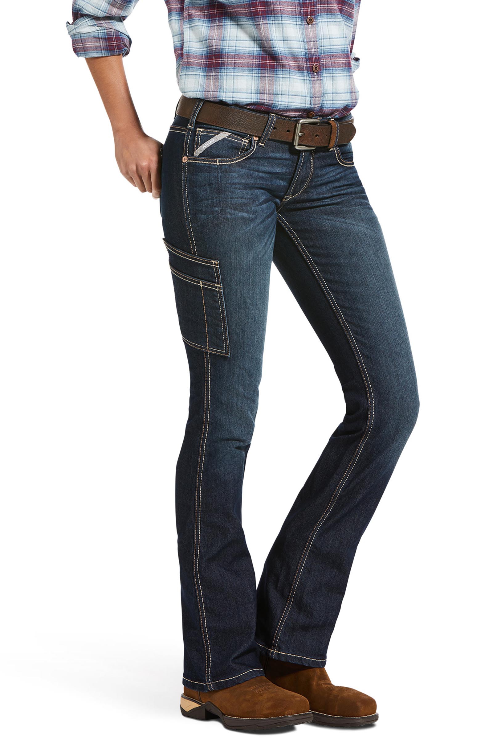 Ariat Damen Rebar MR DuraStretch Riveter Bootcut Jeans  