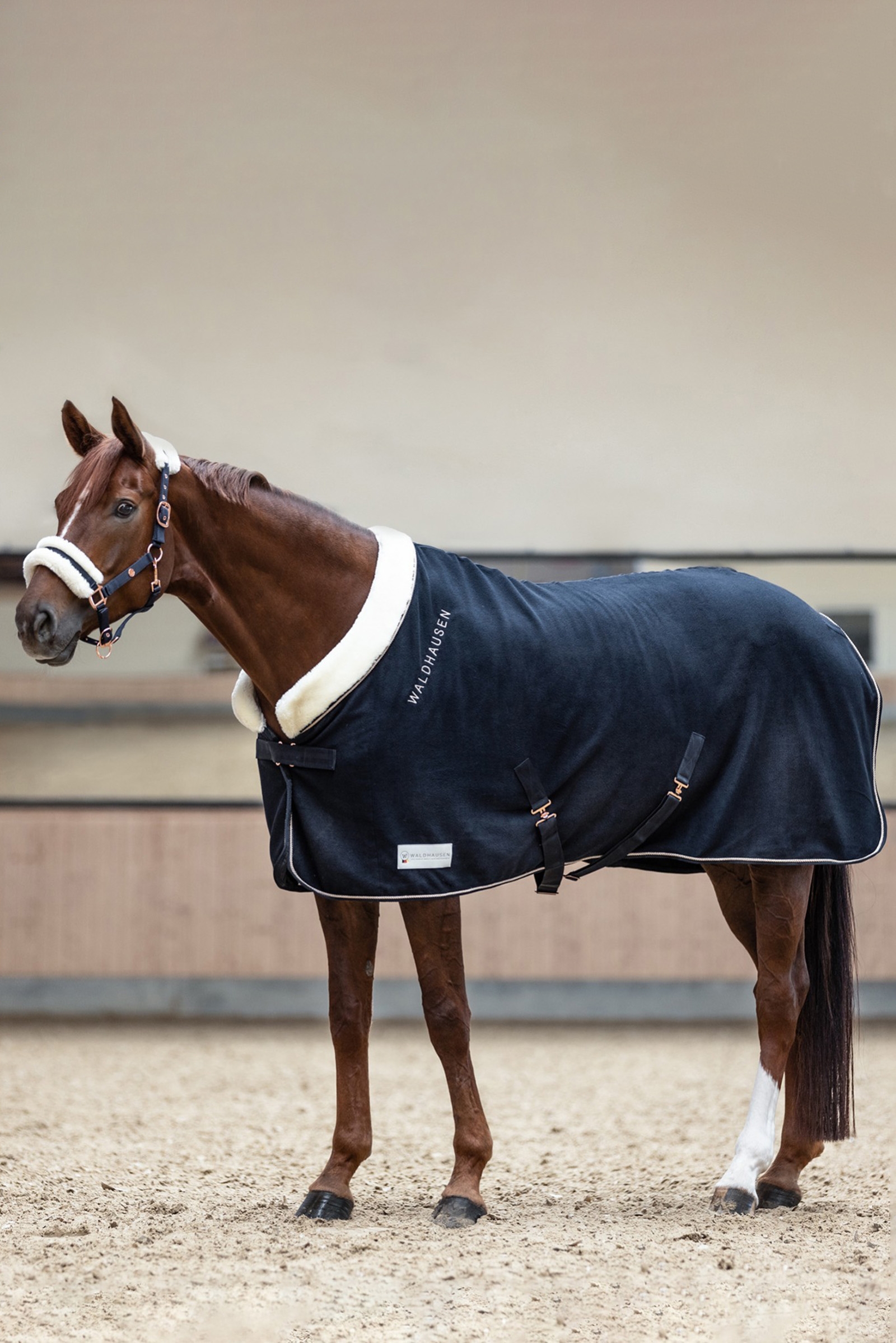 Waldhausen Ros&eacute; Modern Fleecedecke