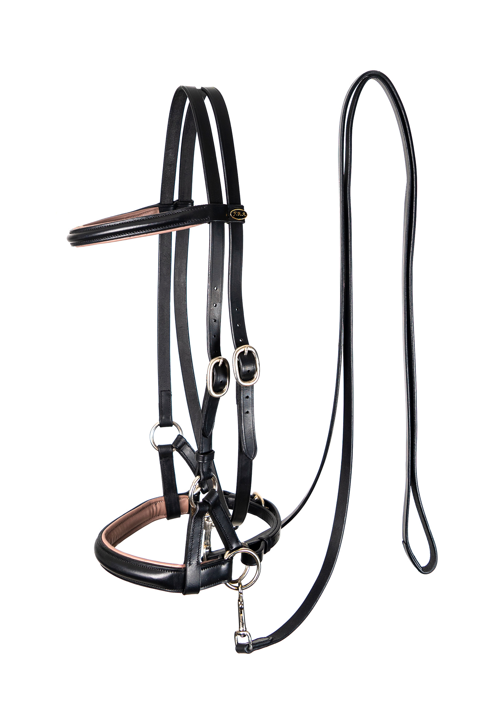 Black/Gray F.R.A. Freedom Riding Articles Pardoes de Luxe Sidepull mit Zügeln (System 3)