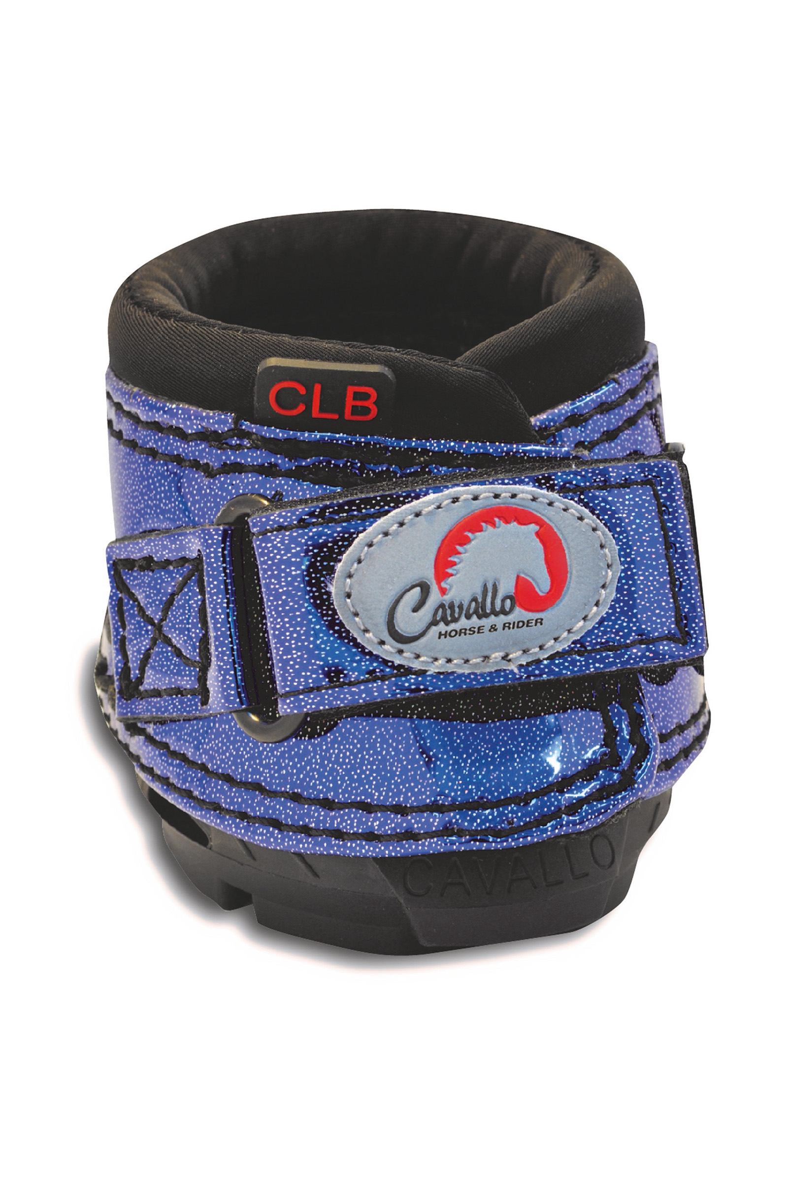 Metallic Blue Cavallo Hoof Boots F.R.A. CLB Bling Hufschuhe (Paar)