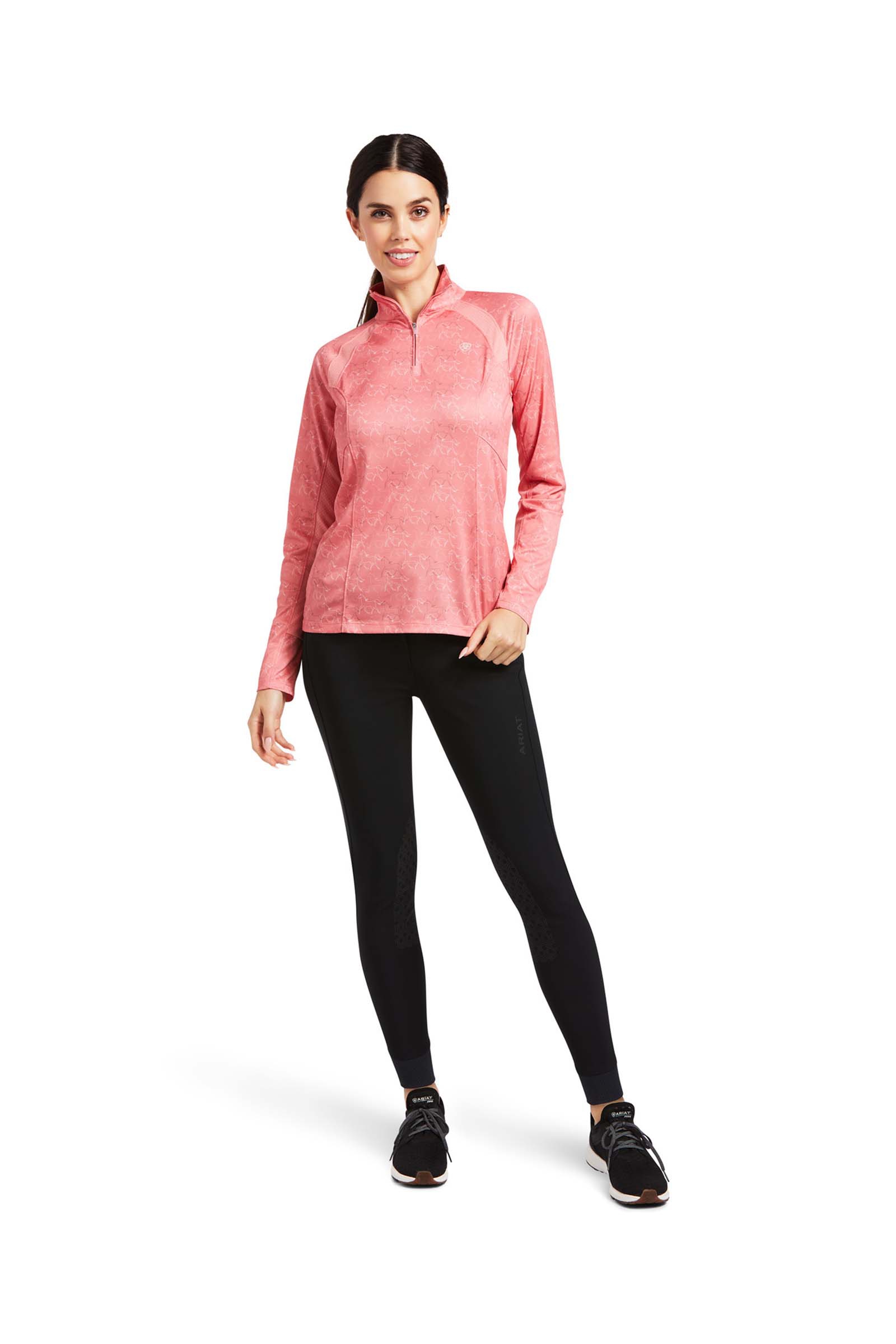 Ariat Sunstopper 2.0 Damen 1/4 Zip Baselayer Shirt
