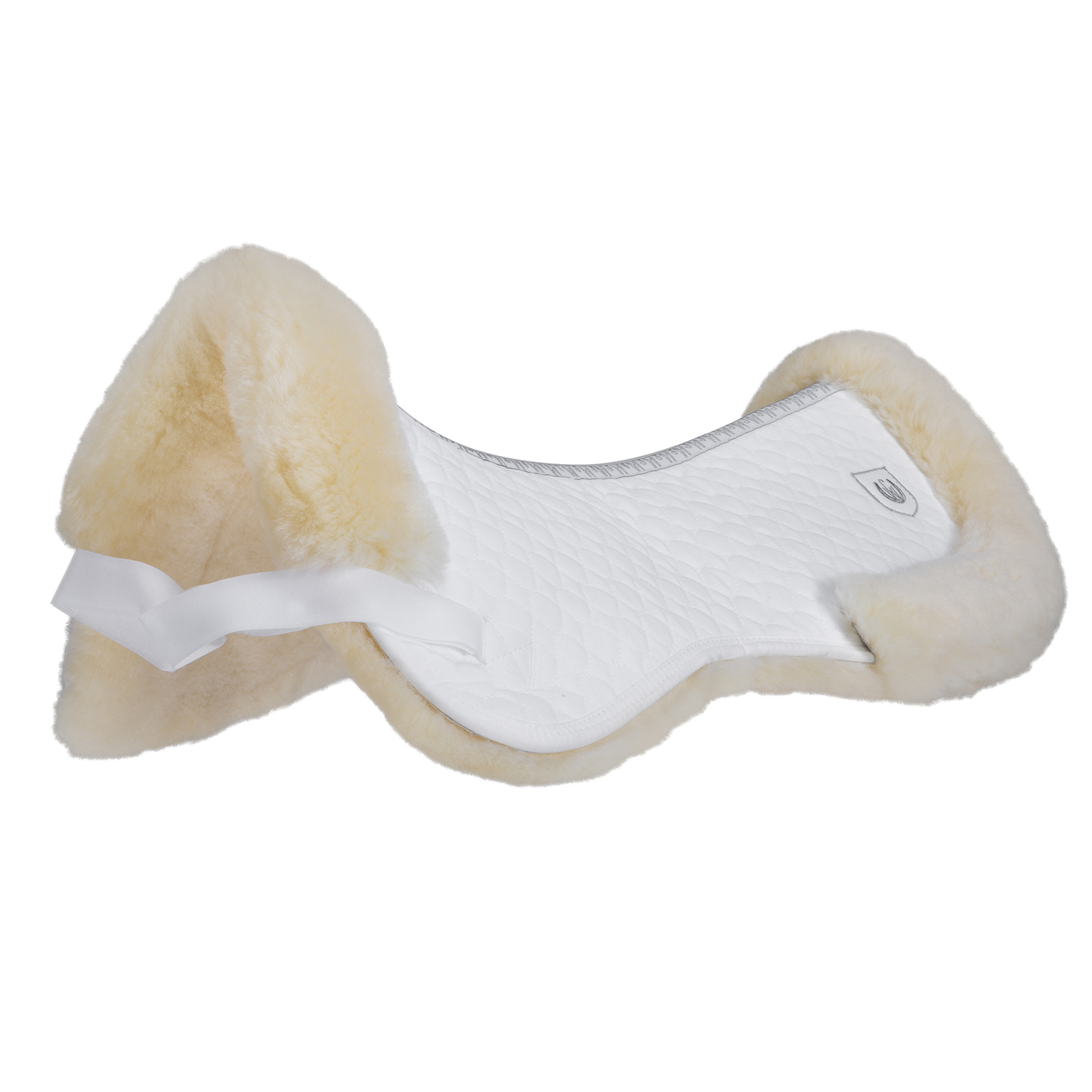 White/Off-white Christ Sattelpad mit Rand