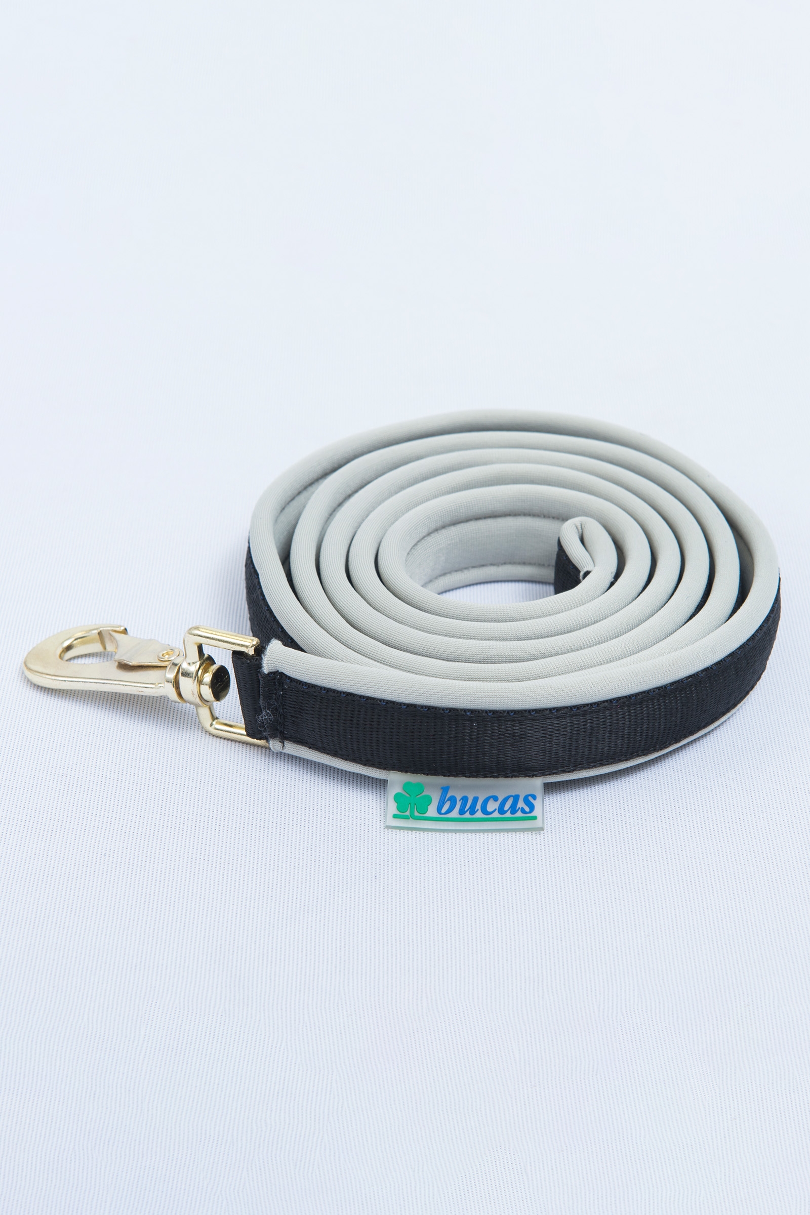 Black/Silver Bucas Dublin gepolsterter Führstrick