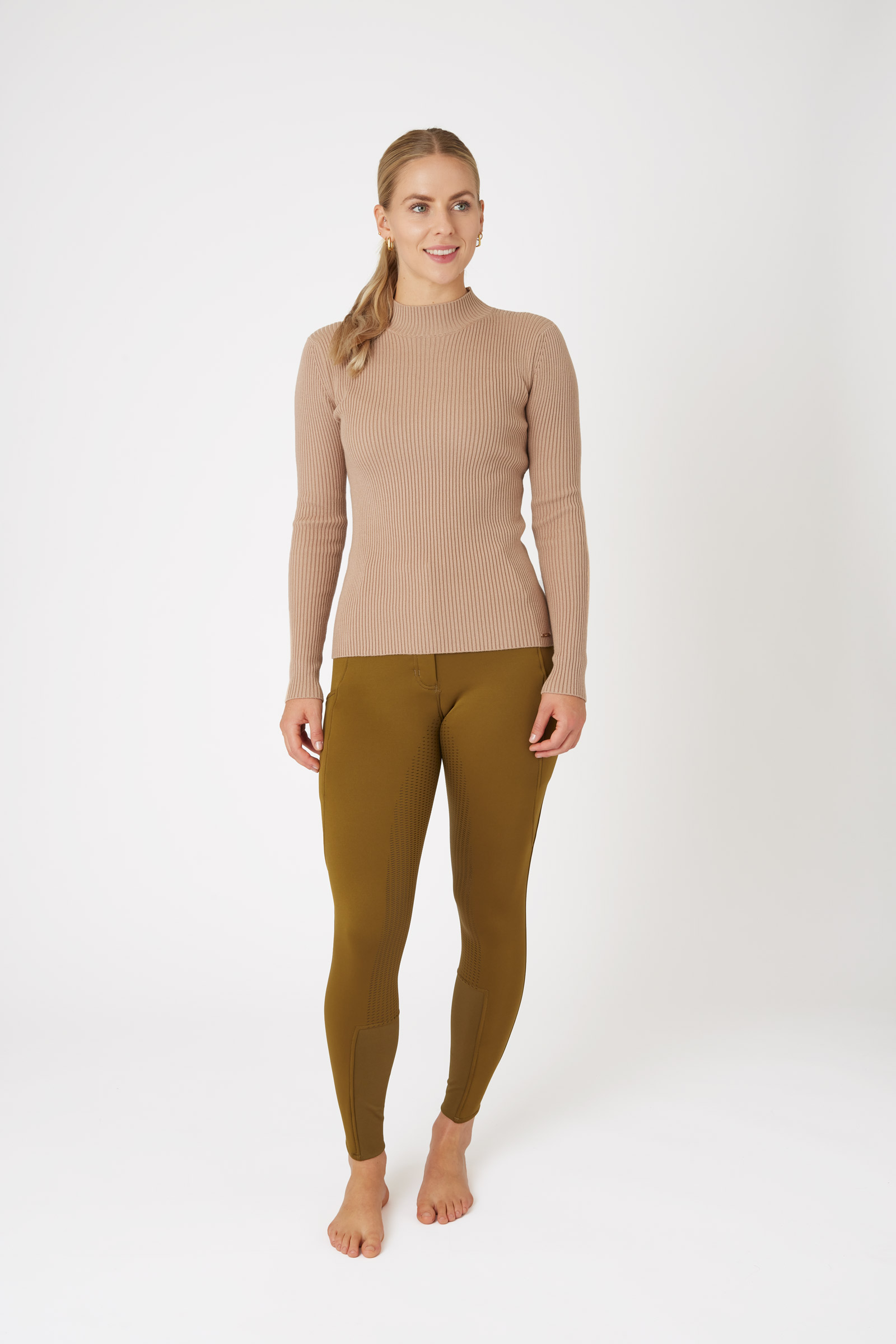 Horze Aca Damen Rippstrickpullover
