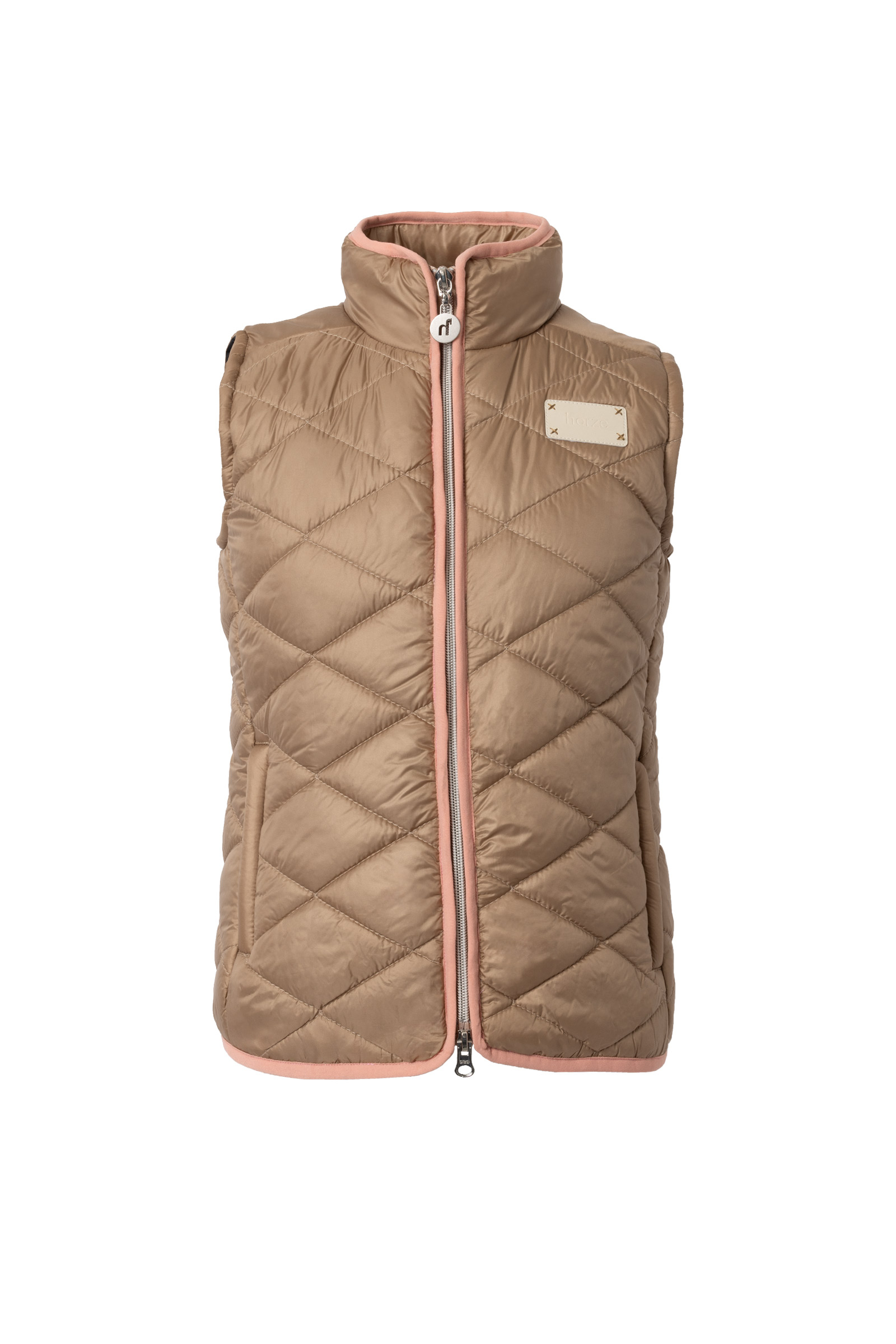Warm Taupe Horze Selina Kinder-Reitweste