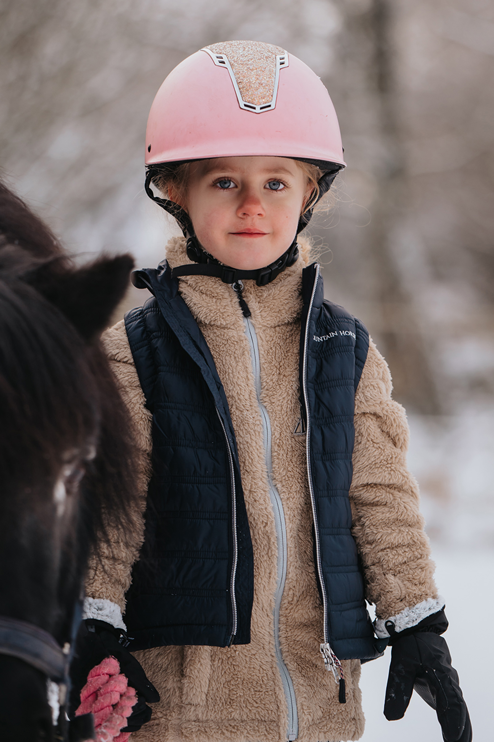 Mountain Horse Fuzzy Kinder Fleecejacke