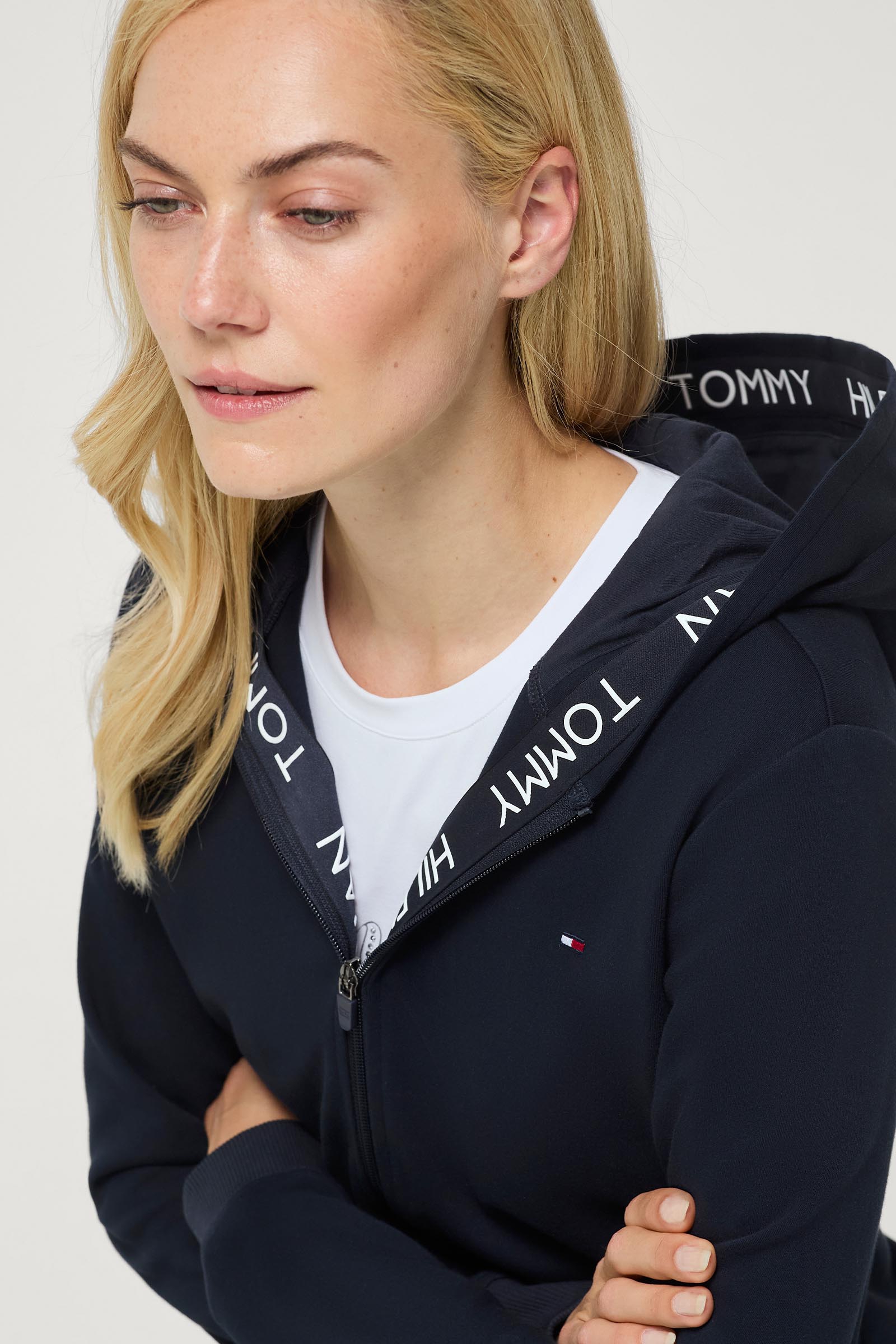 Tommy Hilfiger Equestrian Beverly Damen Hoodie mit Rei&szlig;verschluss